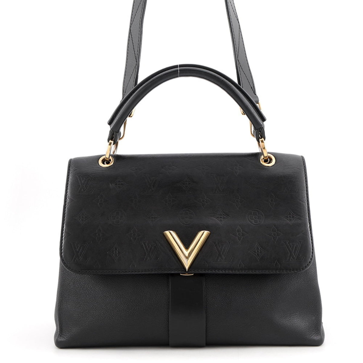 Louis Vuitton Monogram Shadow Black Noir Monogram Shadow Handbag (Pre-Owned)