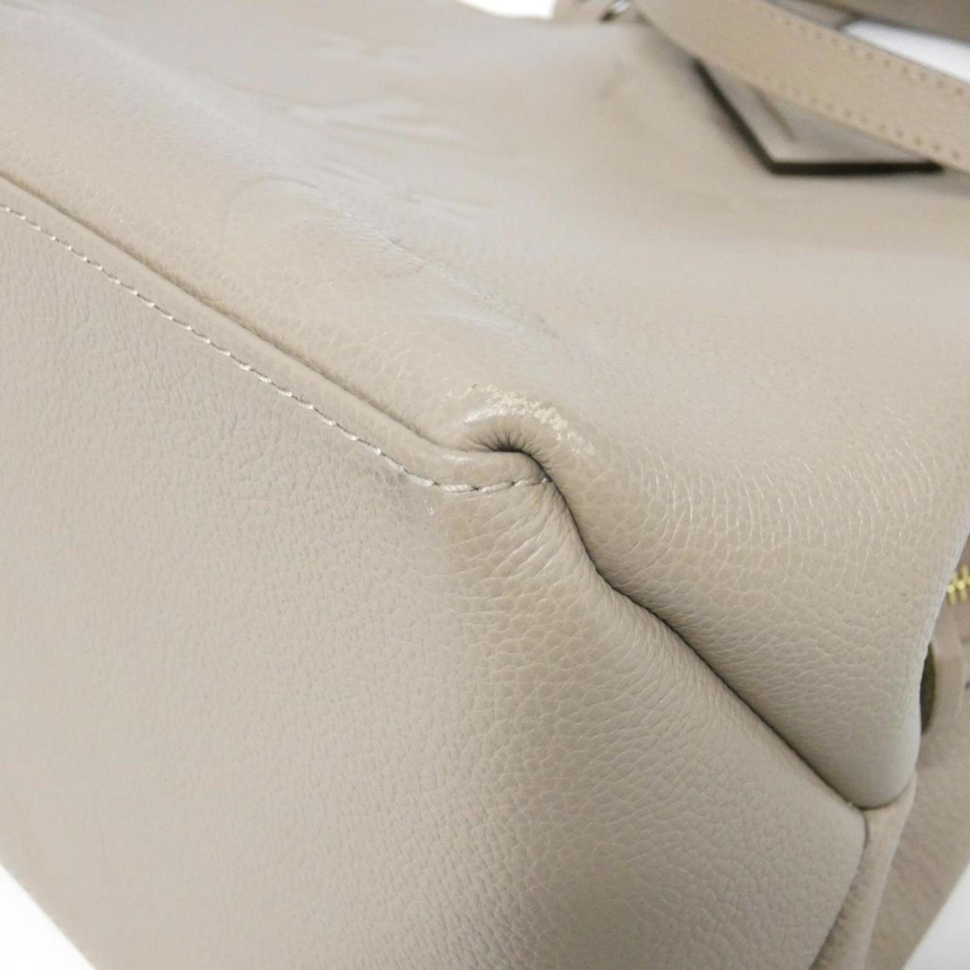 Louis Vuitton Tourterelle Leather Handbag (Pre-Owned)