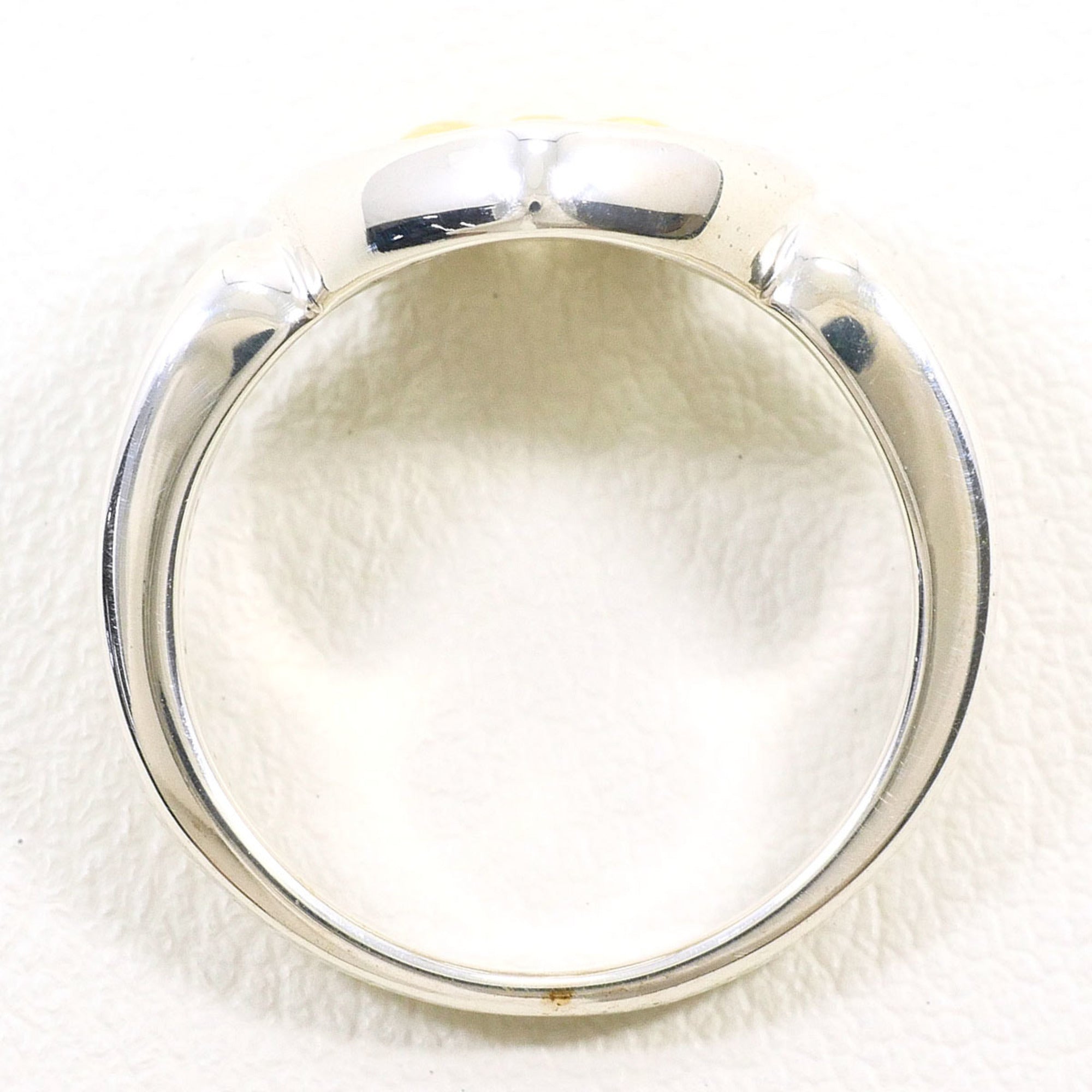 Tiffany Heart Yellow Gold (18K) Silver 925 Band Ring (Pre-Owned)