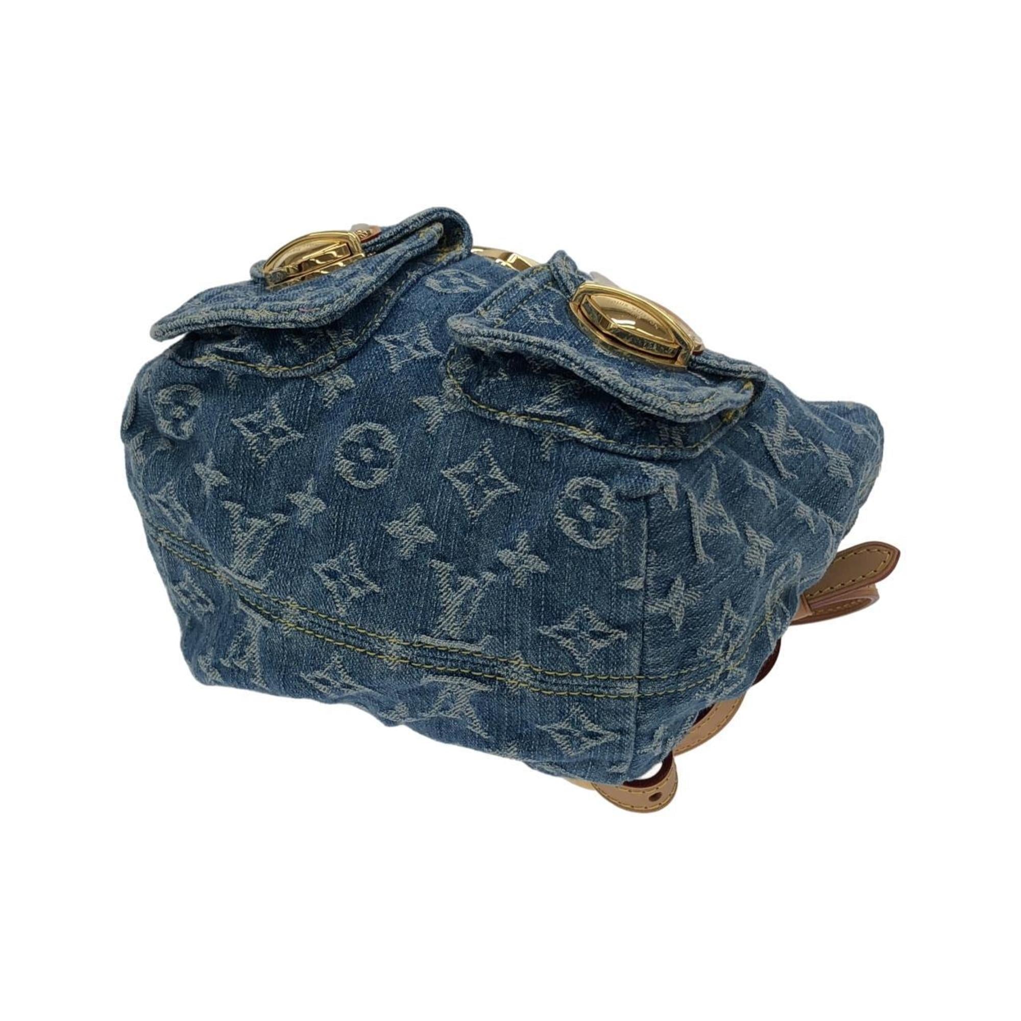 Louis Vuitton Blue Monogram Denim Backpack (Pre-Owned)