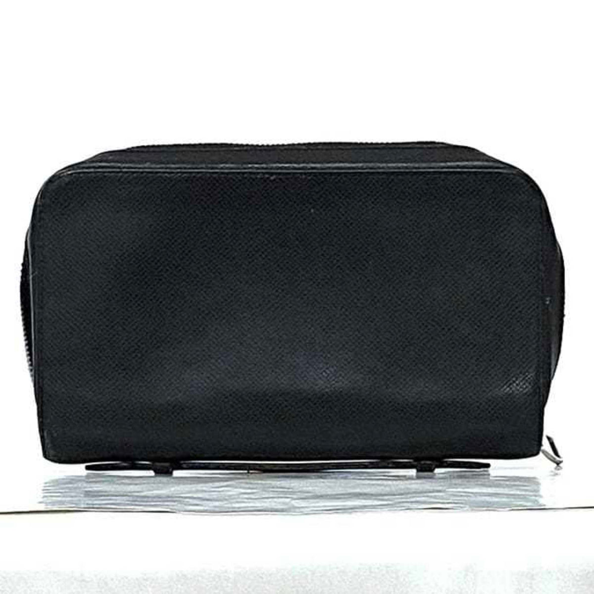 Louis Vuitton Ardoise Black Taiga Leather Long Wallet (Bi-Fold) (Pre-Owned)