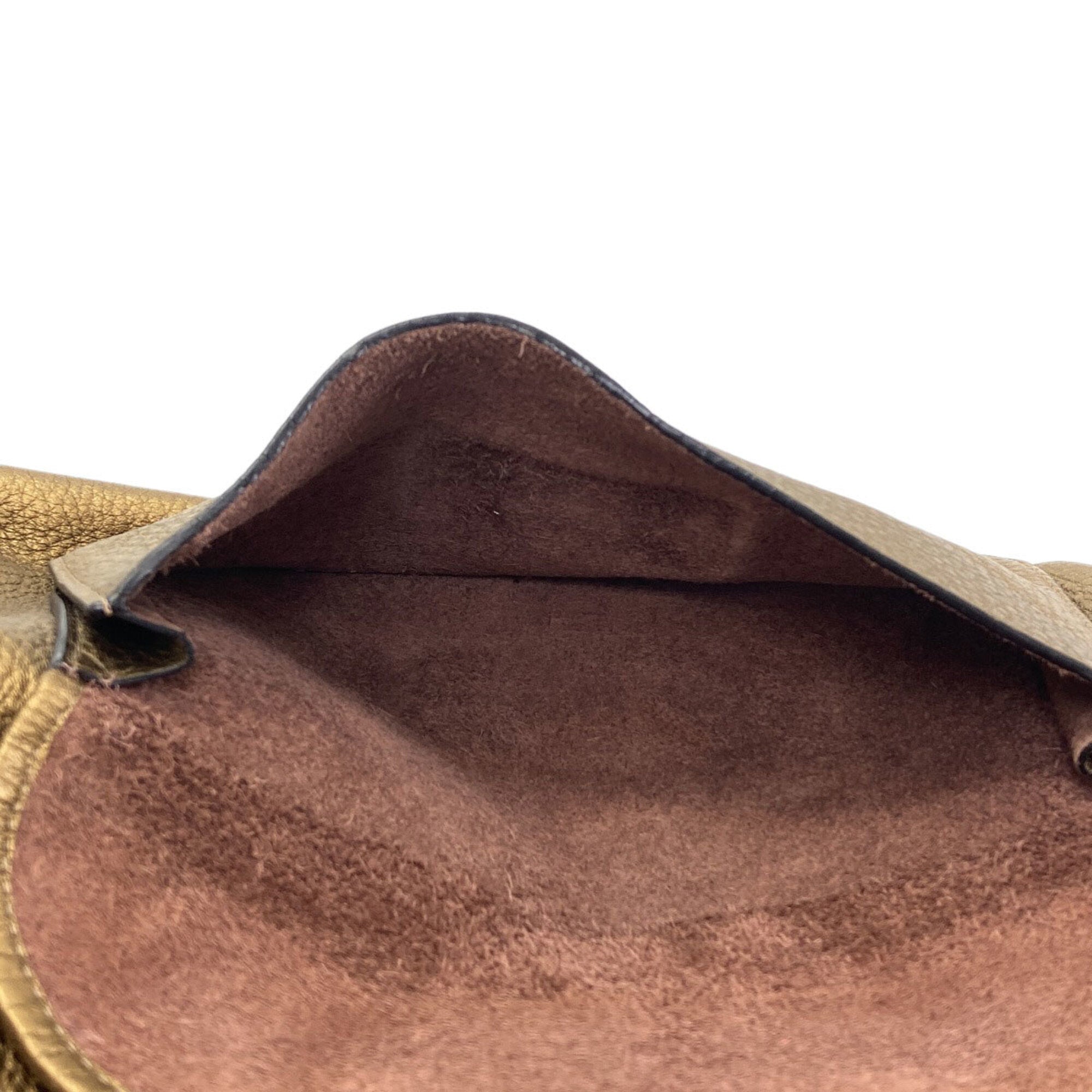 Loewe Gold Leather Handbag (Pre-Owned)