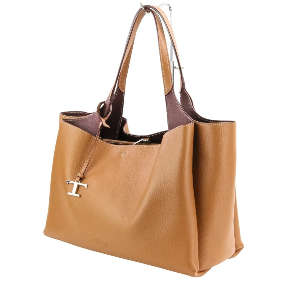 Tod's Brown Leather Shoulder Bag Tote Bag (Pre-Owned)