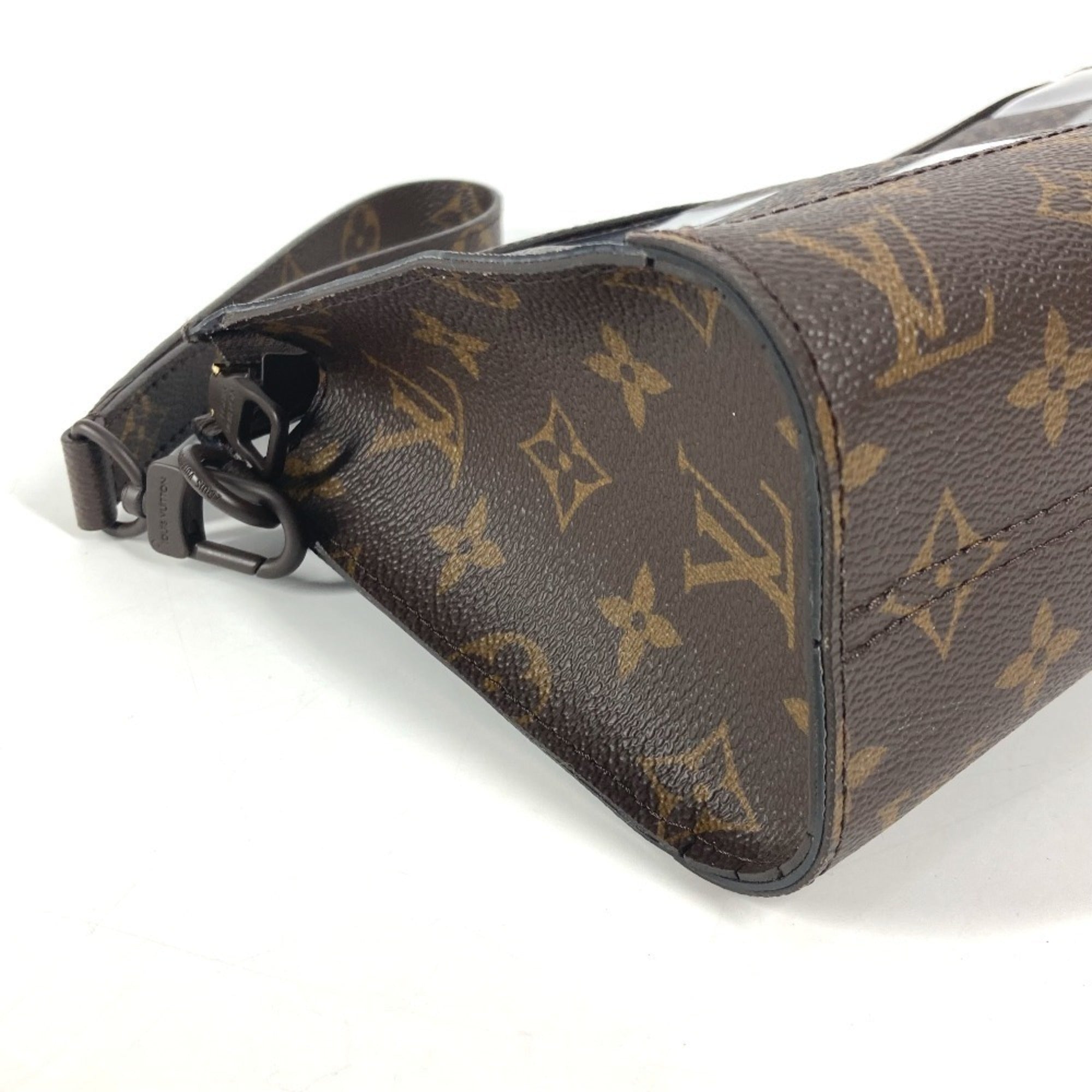 Louis Vuitton Brown Damier Canvas Monogram Monogram Vinyl Clutch Bag Pouch (Pre-Owned)