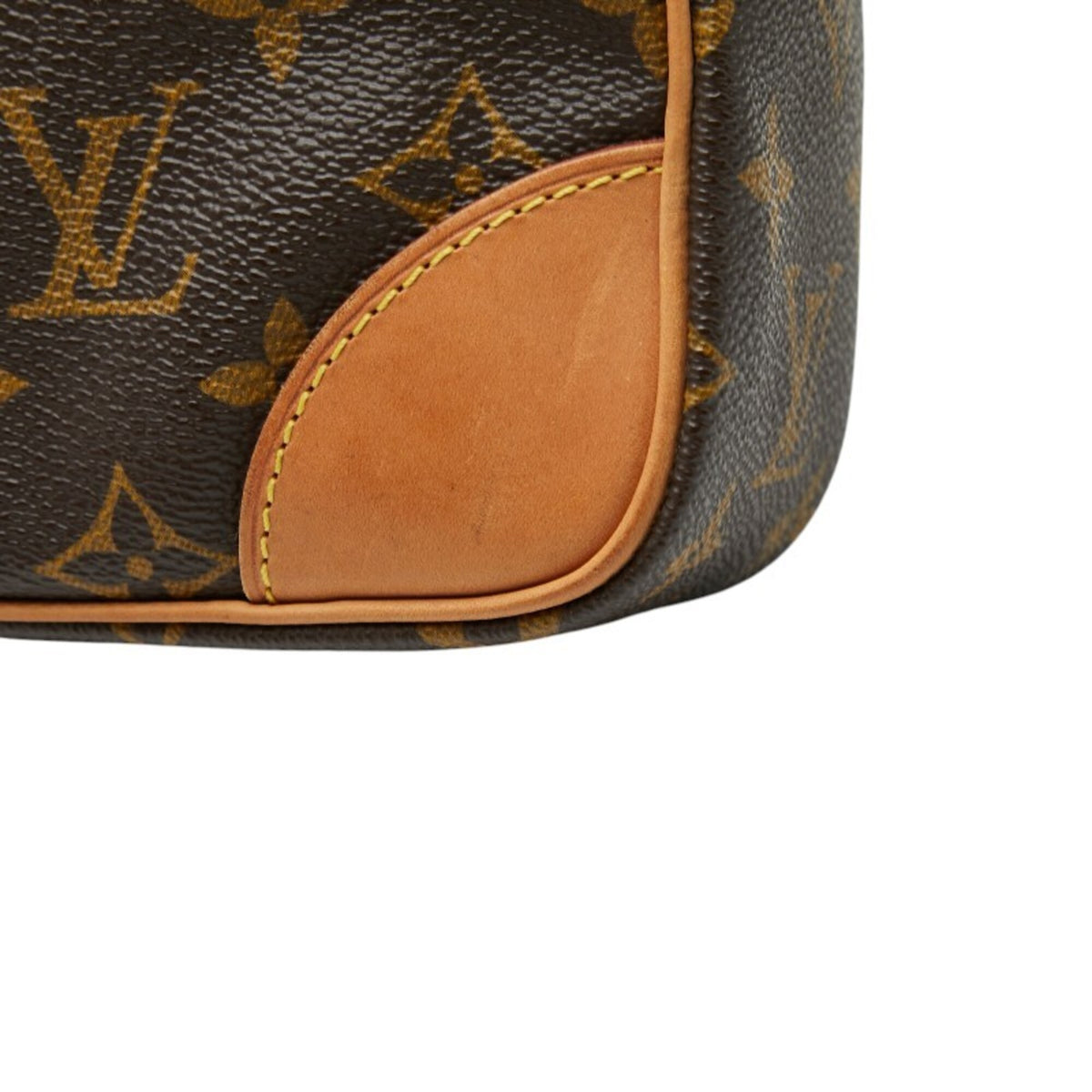 Louis Vuitton Brown Pvc Leather Clutch Bag (Pre-Owned)