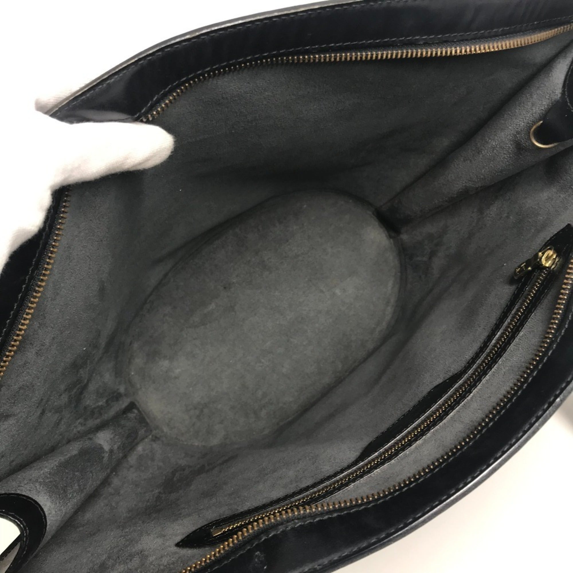 Louis Vuitton Black Noir Epi Leather Shoulder Bag Tote Bag (Pre-Owned)