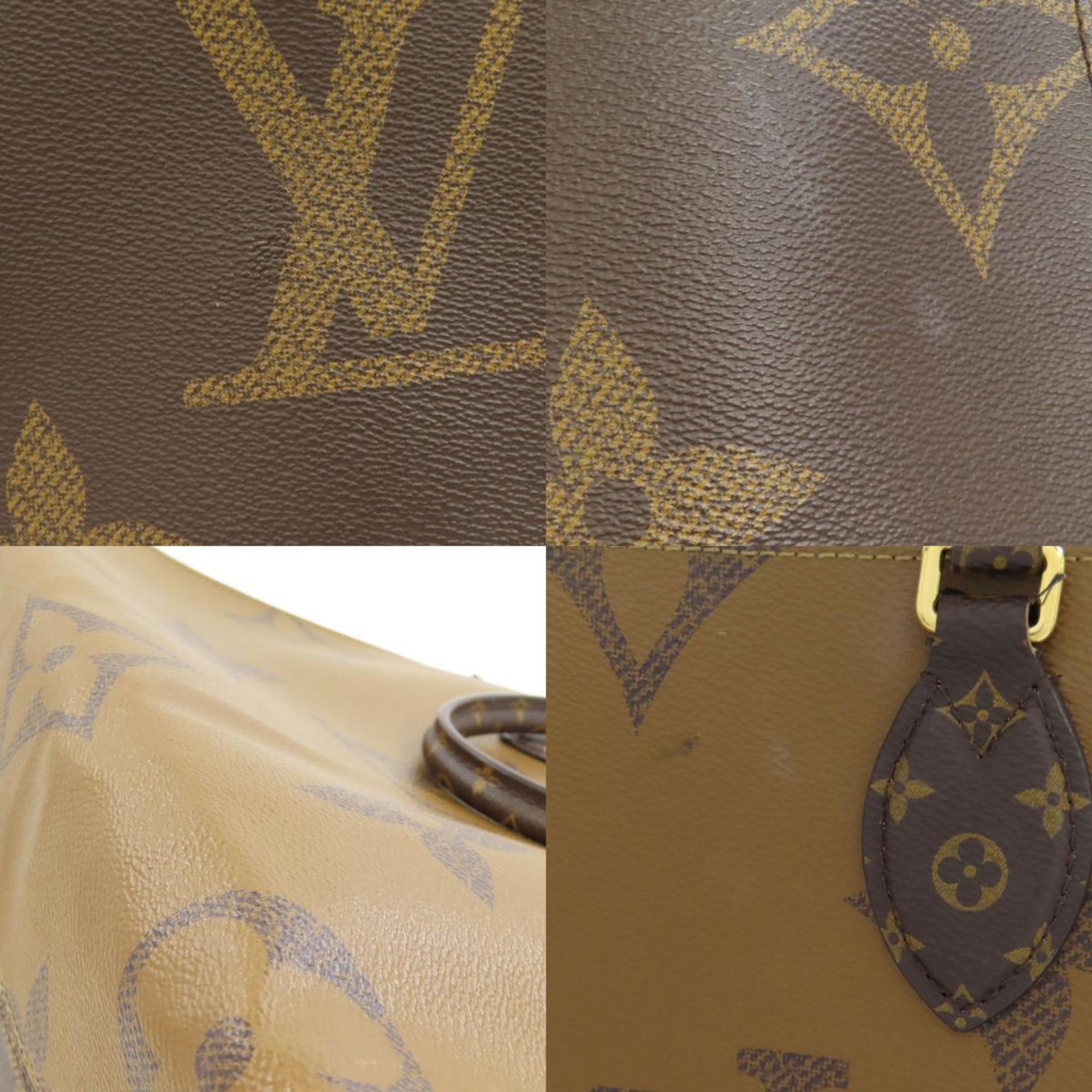 Louis Vuitton Brown Monogram Reverse Tote Bag (Pre-Owned)