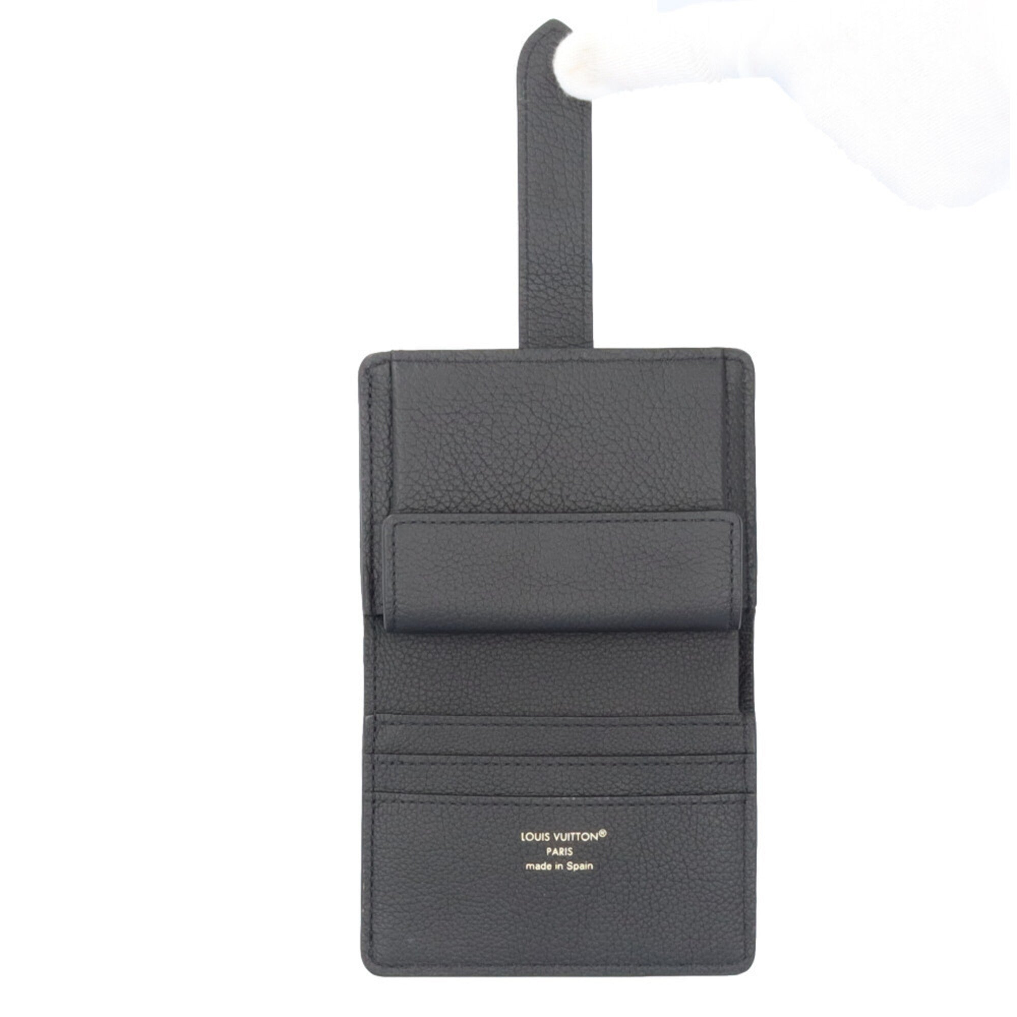 Louis Vuitton Black Noir Leather Wallet (Bi-Fold) (Pre-Owned)