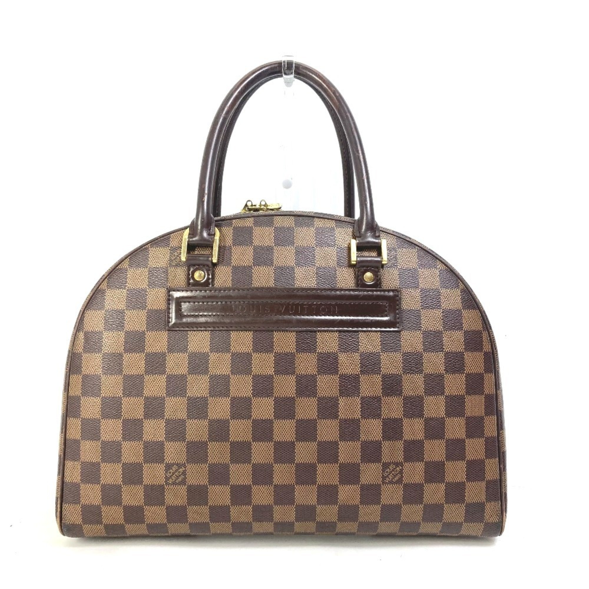 Louis Vuitton Damier Brown Ebene Damier Canvas Boston Bag Handbag Shoulder Bag (Pre-Owned)