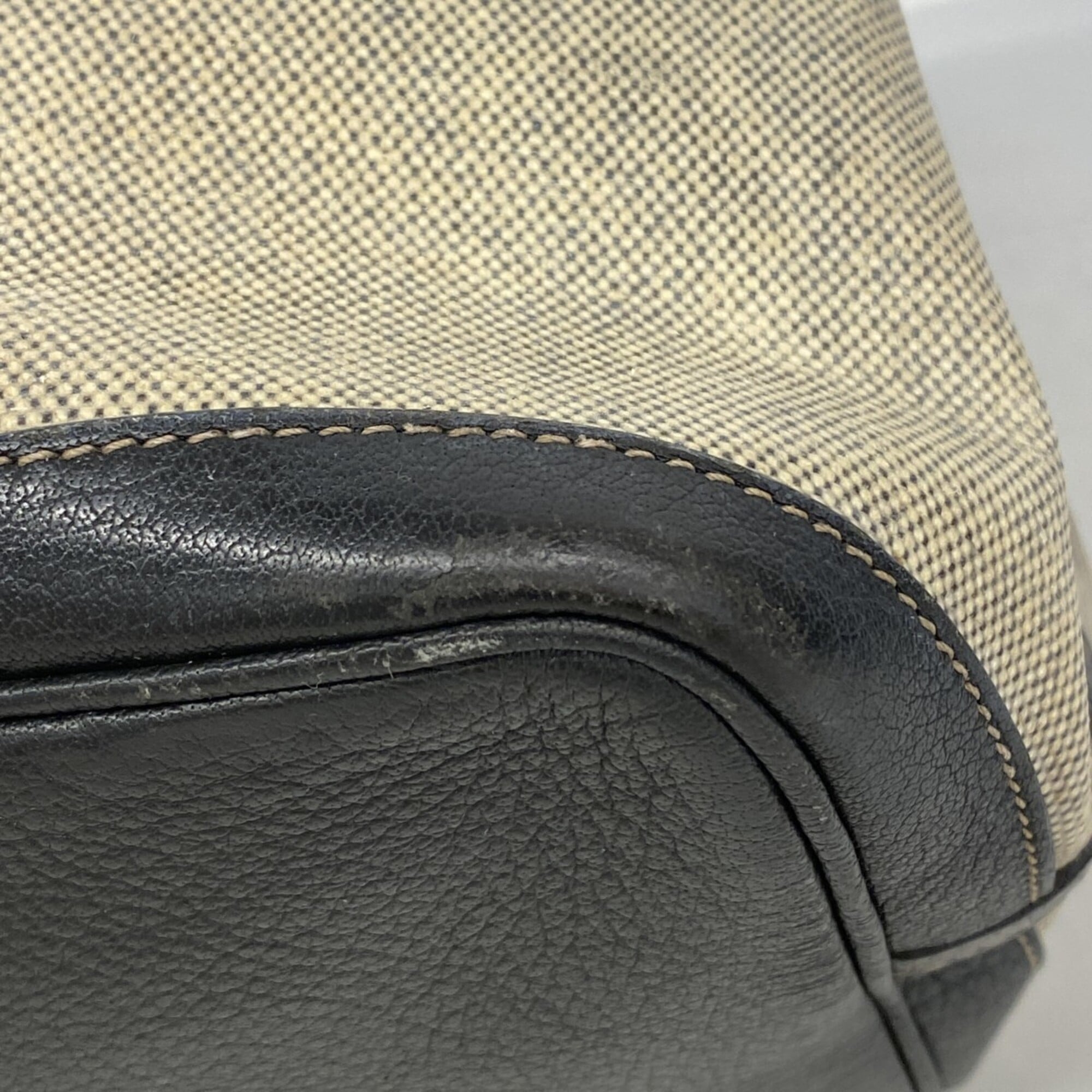 Hermes Black Toile H Tote Bag (Pre-Owned)