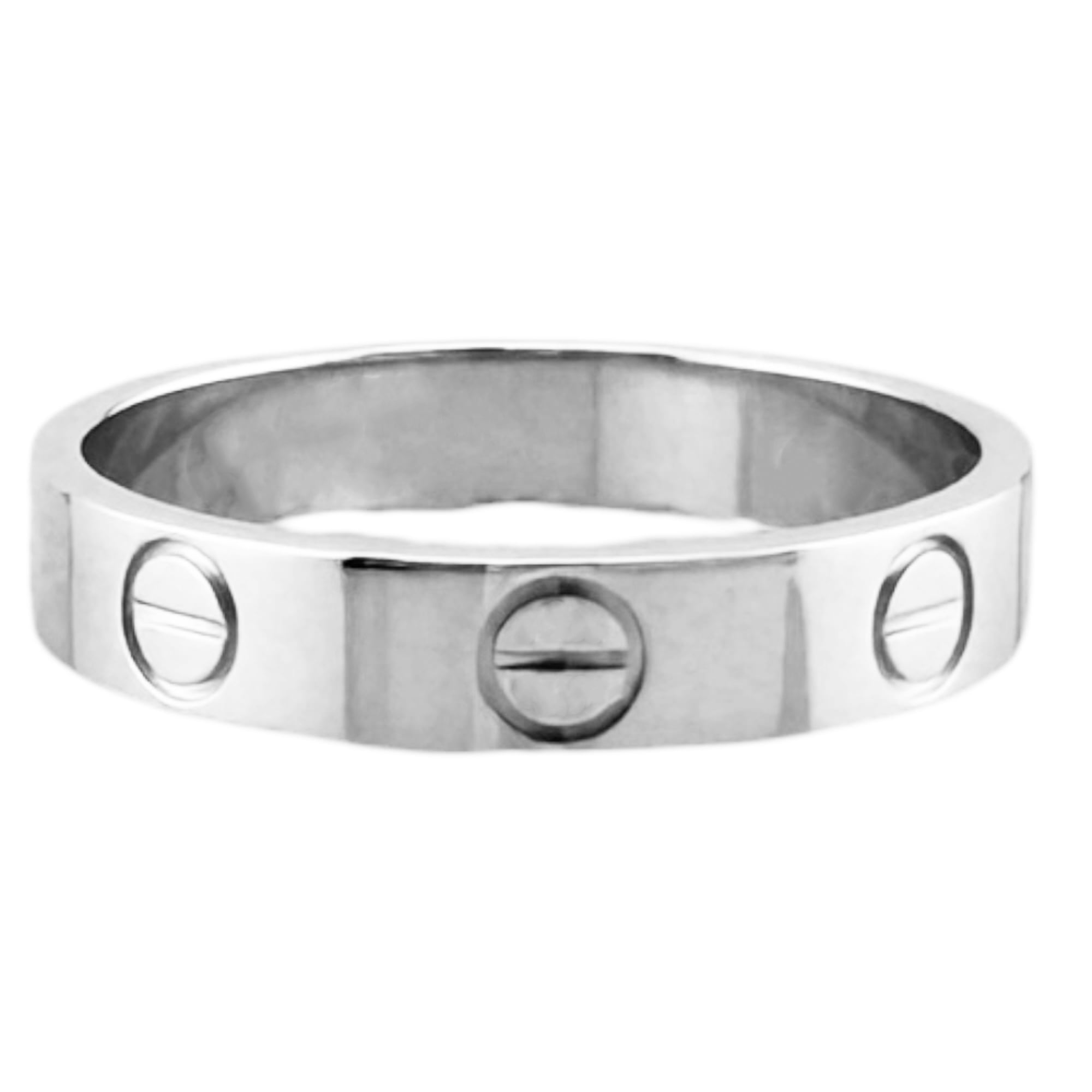 Cartier White Gold White Gold (18K) Band Ring (Pre-Owned)
