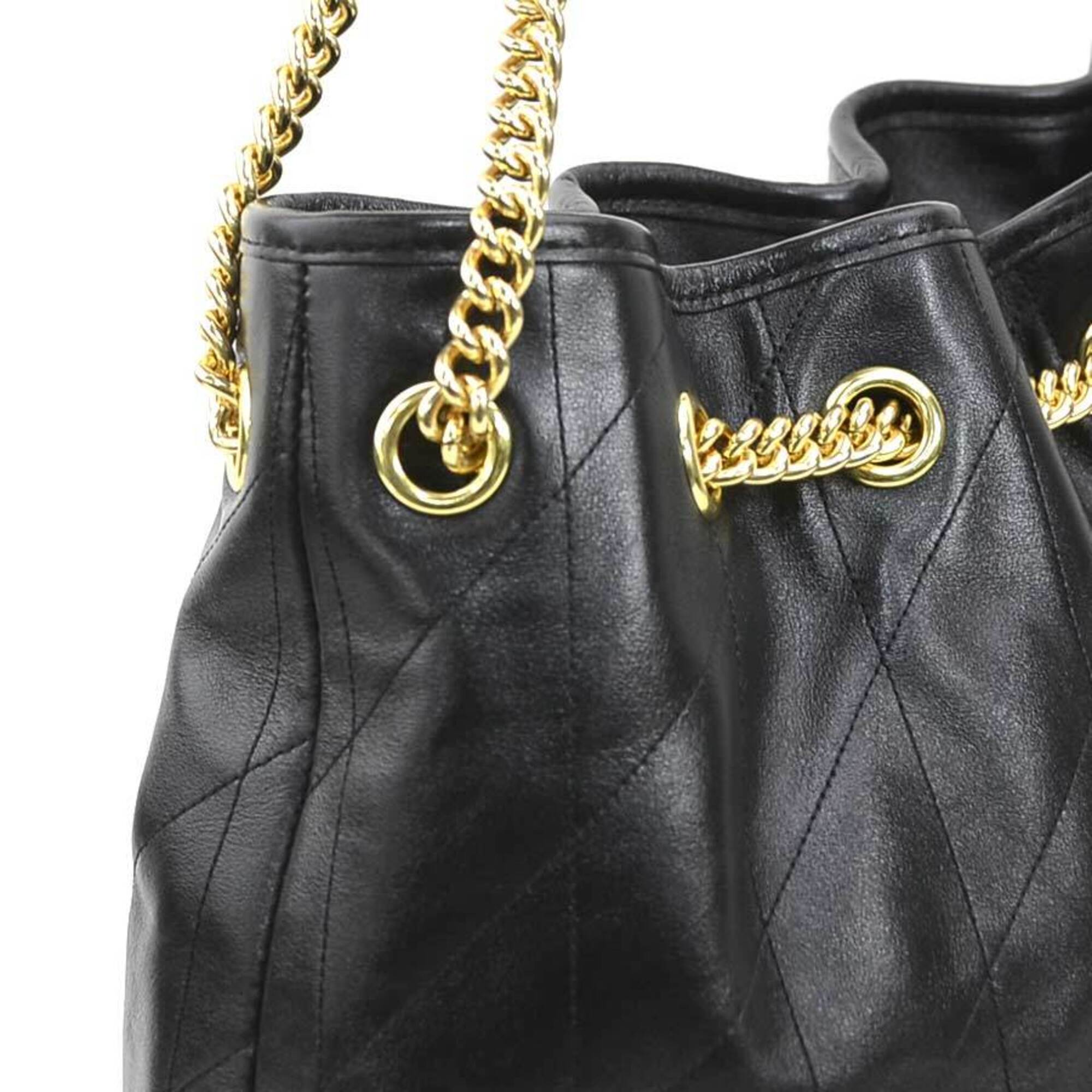 Coach Black Leather Shoulder Bag (Pre-Owned)