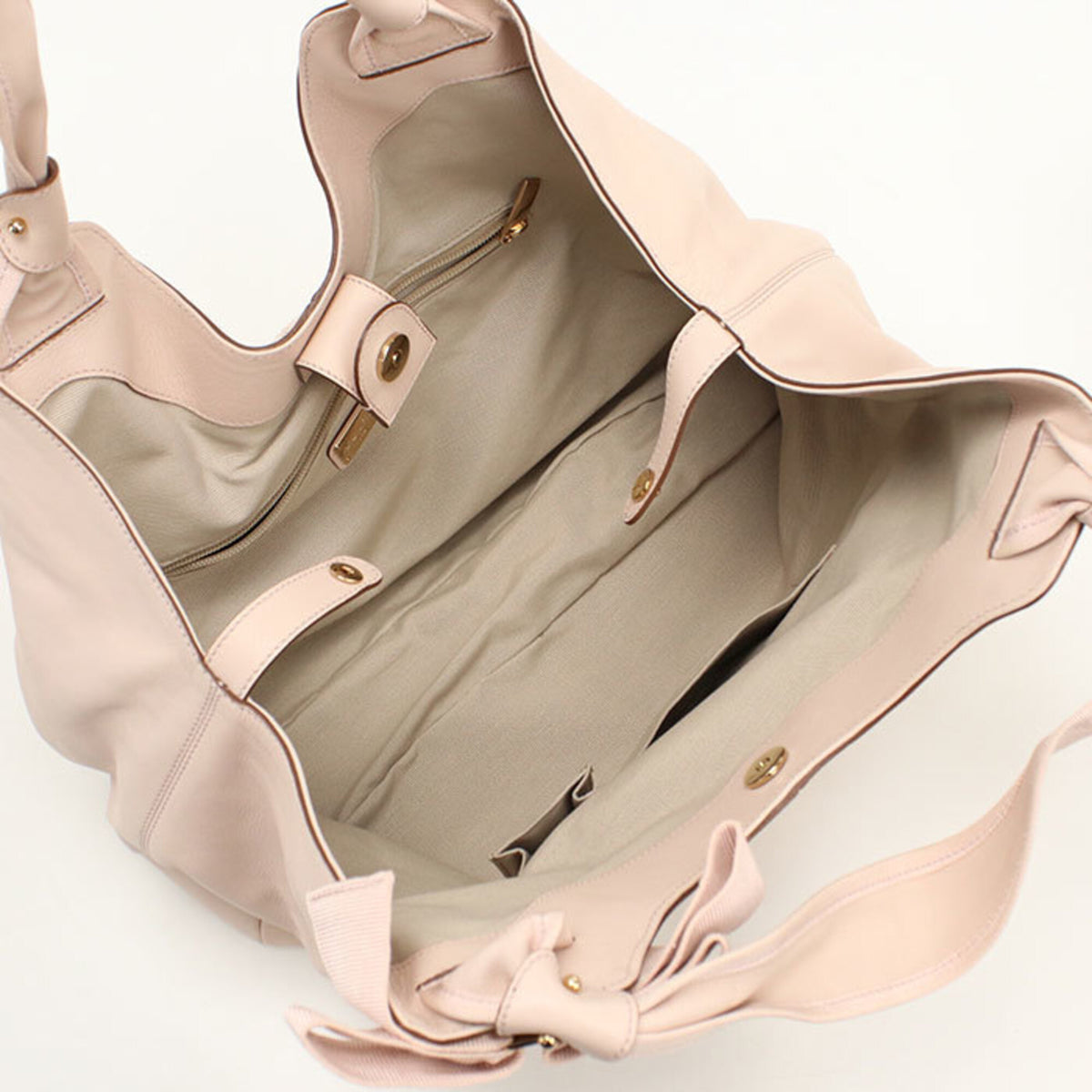 Salvatore Ferragamo Pink Leather Tote Bag (Pre-Owned)