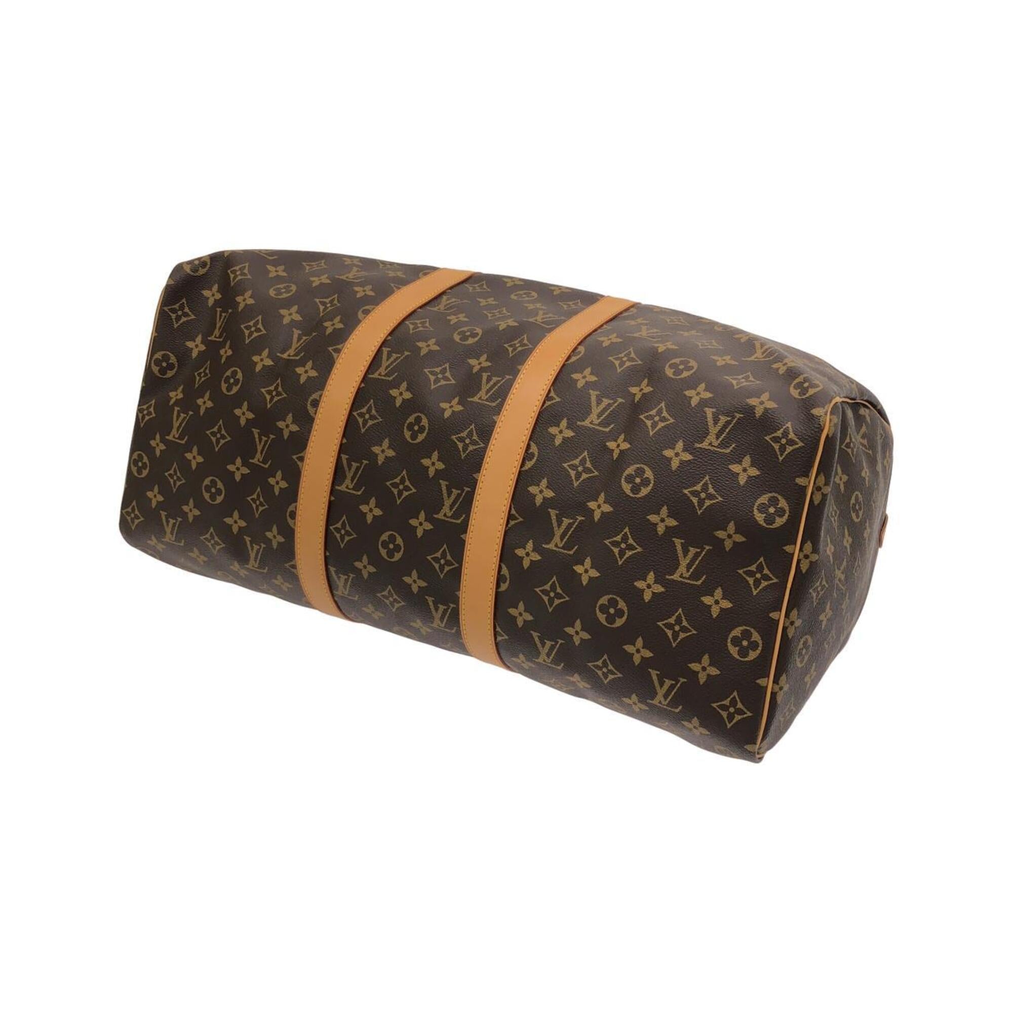 Louis Vuitton Marron Coated Canvas Boston Bag (Pre-Owned)