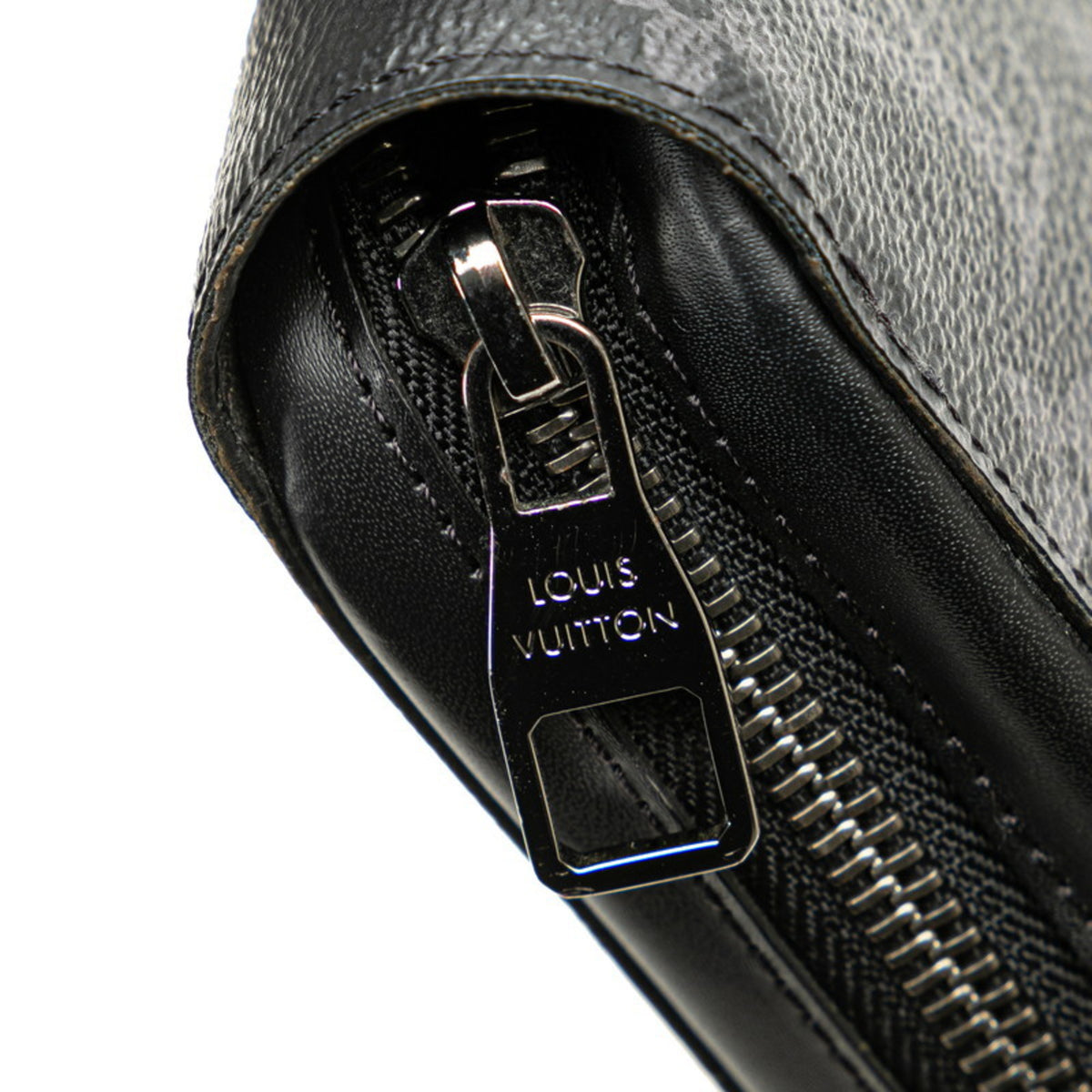 Louis Vuitton Black Pvc Leather Long Wallet (Bi-Fold) (Pre-Owned)