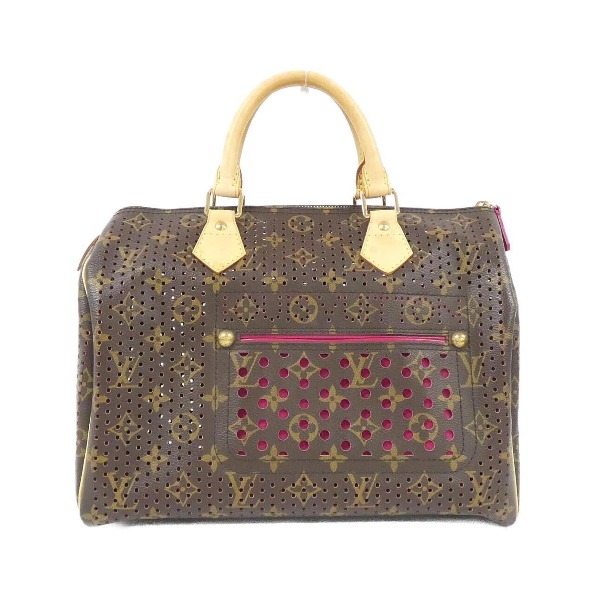 Louis Vuitton Fuchsia Marron Monogram Monogram Perforated Boston Bag (Pre-Owned)