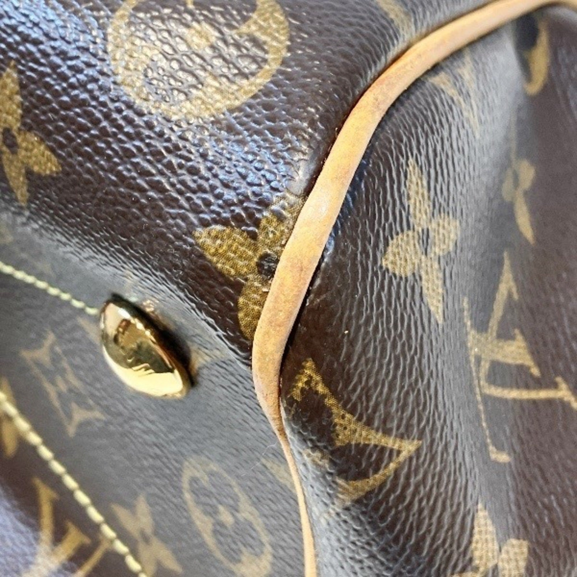 Louis Vuitton Brown Monogram Handbag Tote Bag (Pre-Owned)