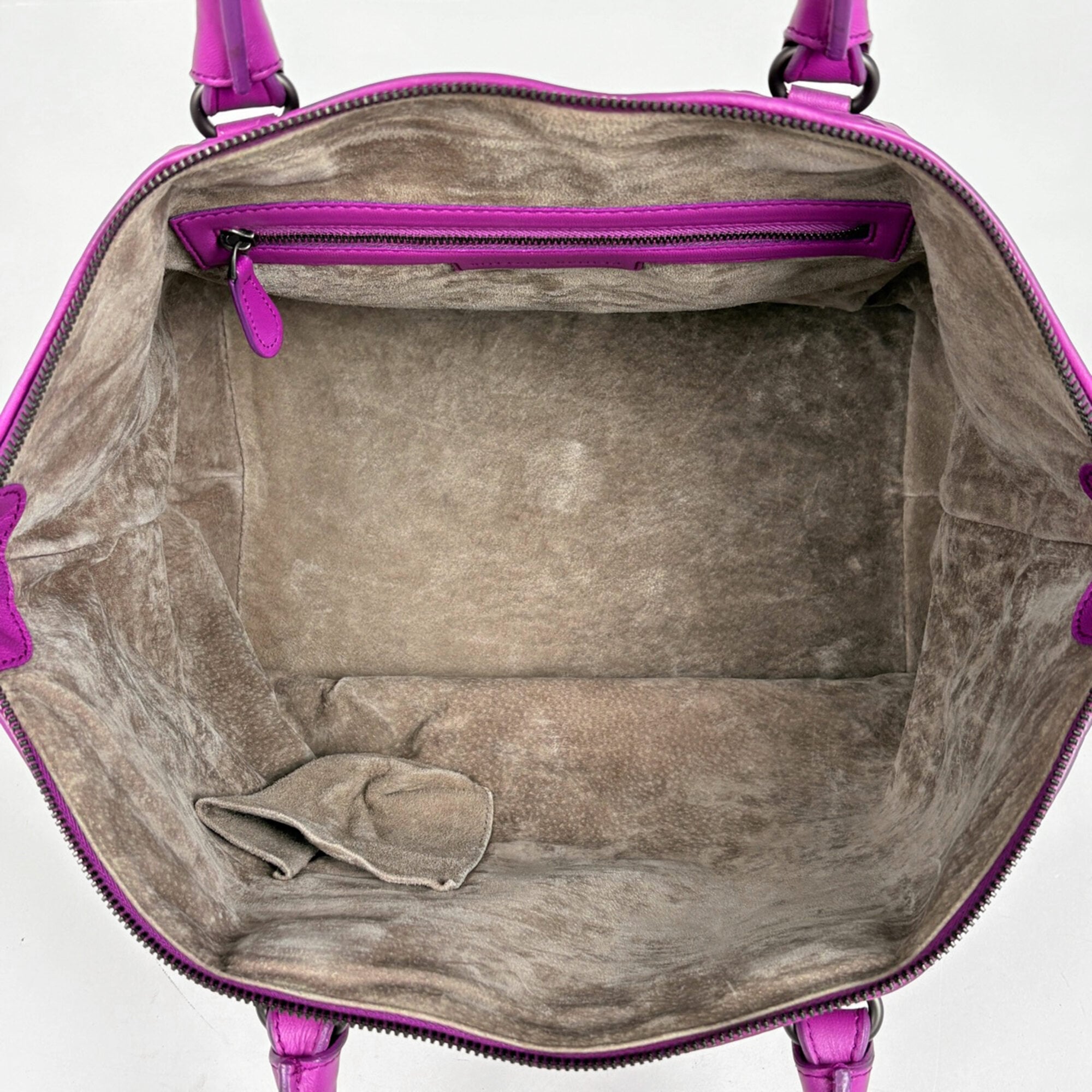Bottega Veneta Intrecciato Purple Intrecciato Tote Bag (Pre-Owned)