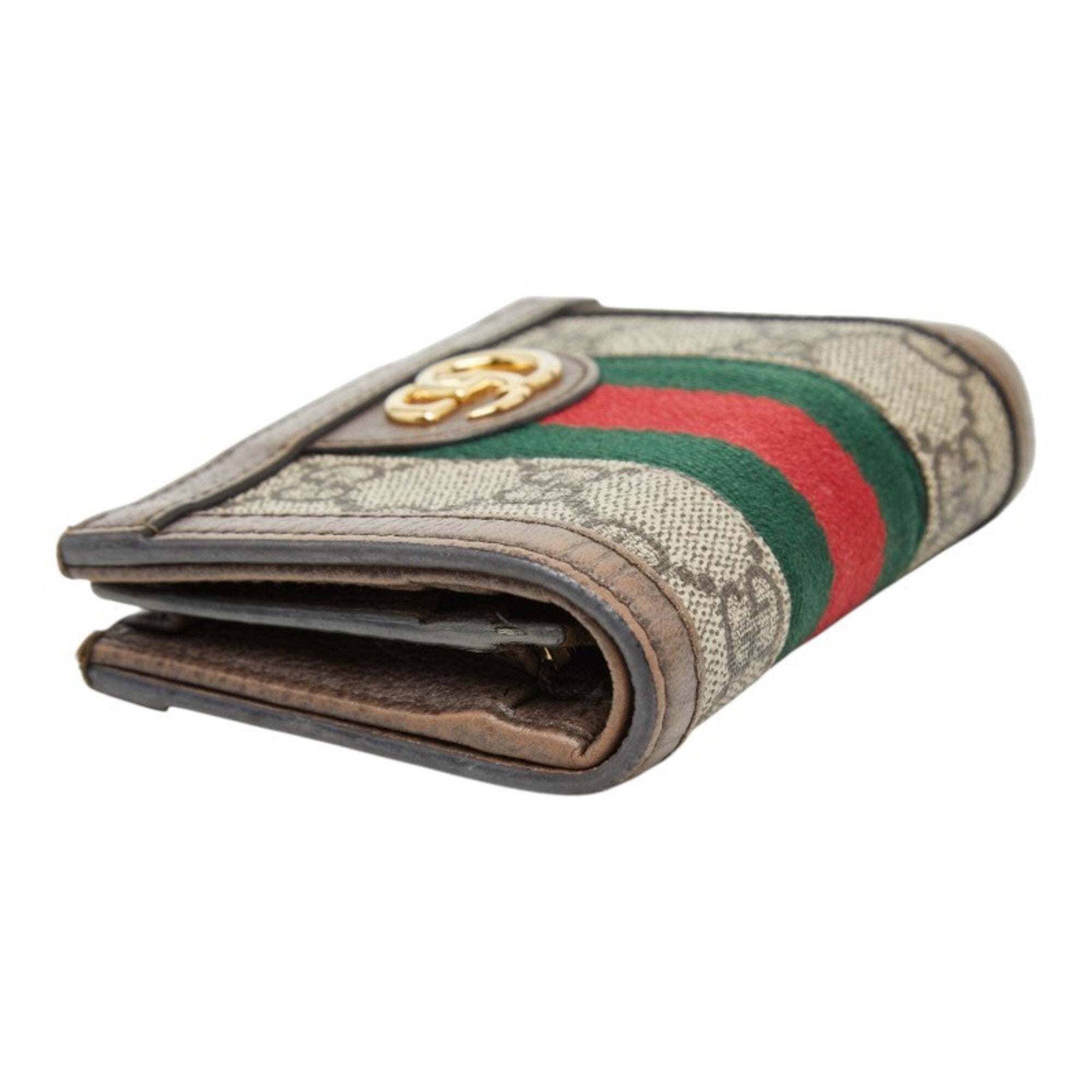 Gucci Beige Multi-Color Leather Wallet (Bi-Fold) (Pre-Owned)