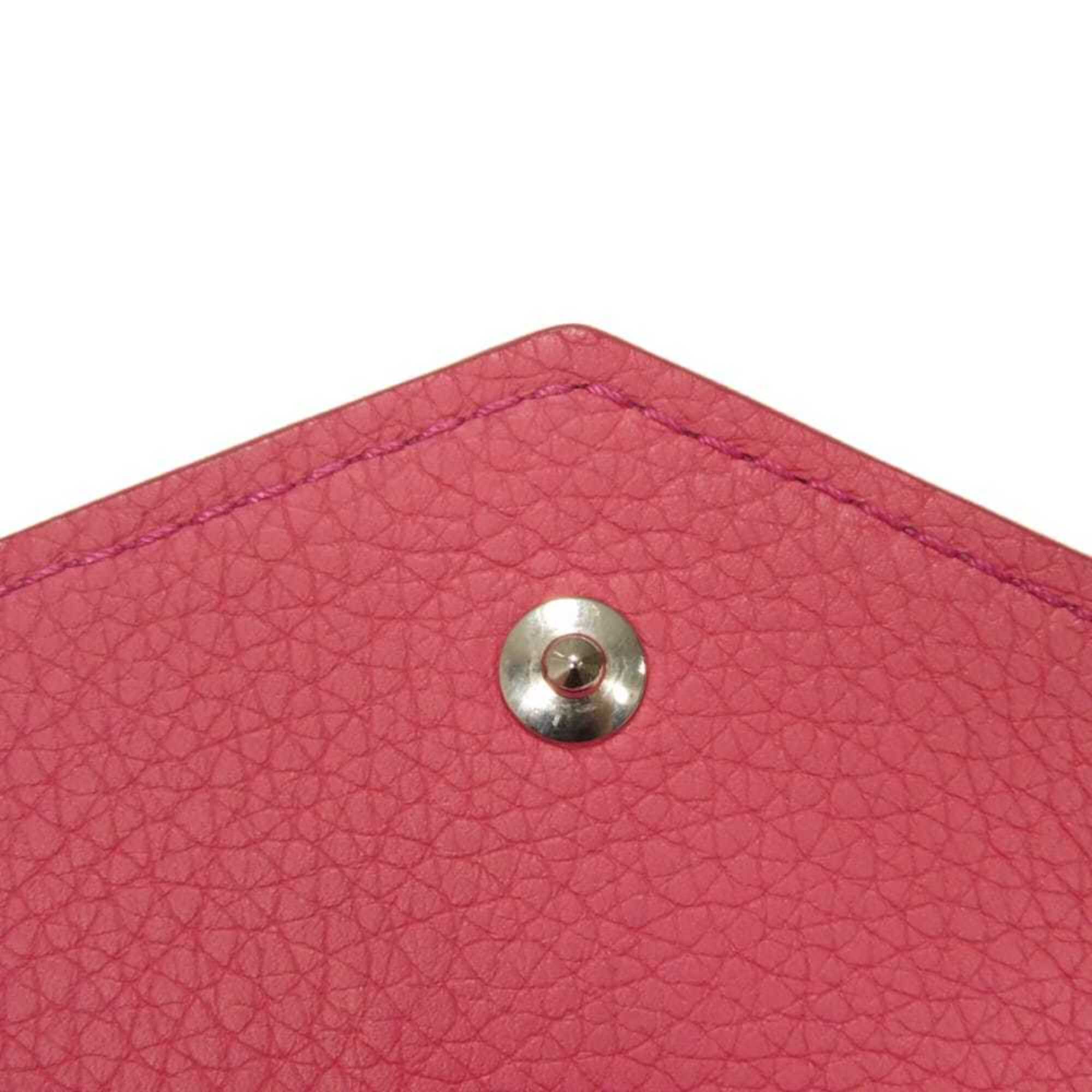 Louis Vuitton Pink Leather Wallet (Tri-Fold) (Pre-Owned)