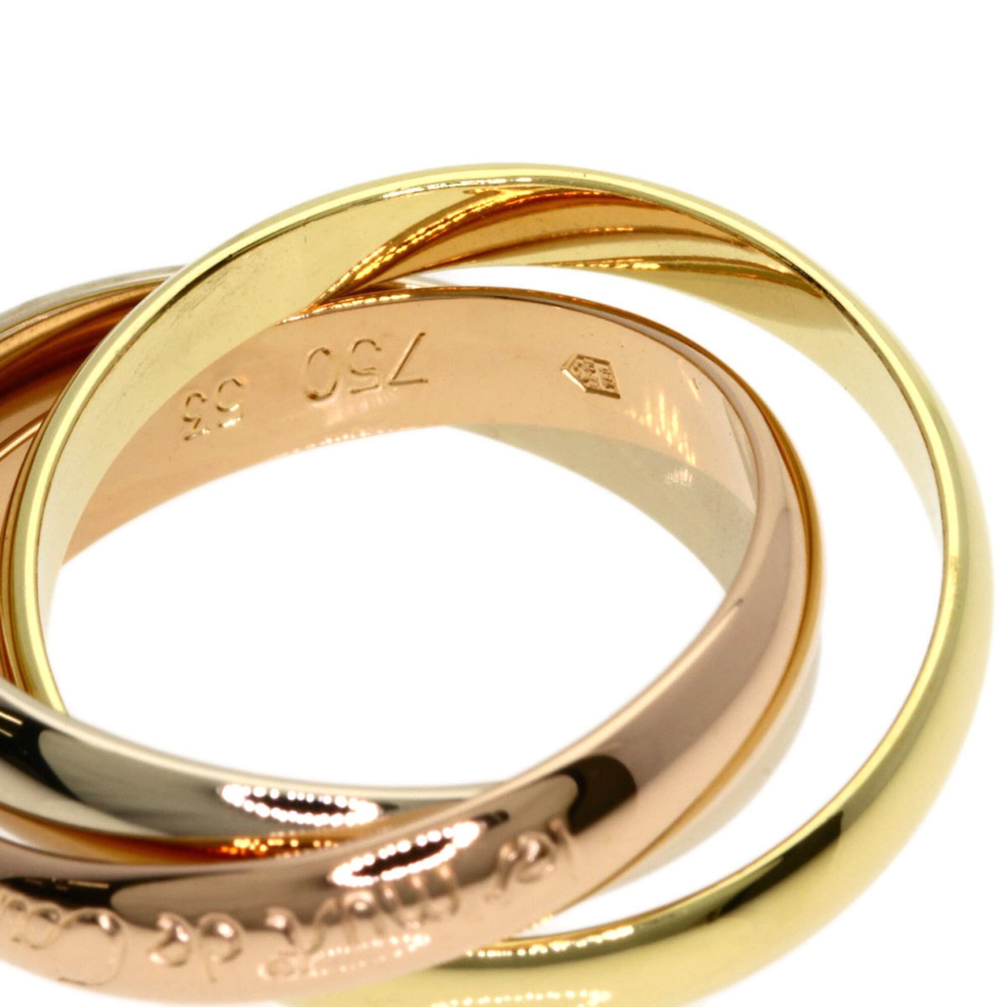 Cartier Yellow Gold (18K) Pink Gold (18K) White Gold (18K) Band Ring (Pre-Owned)