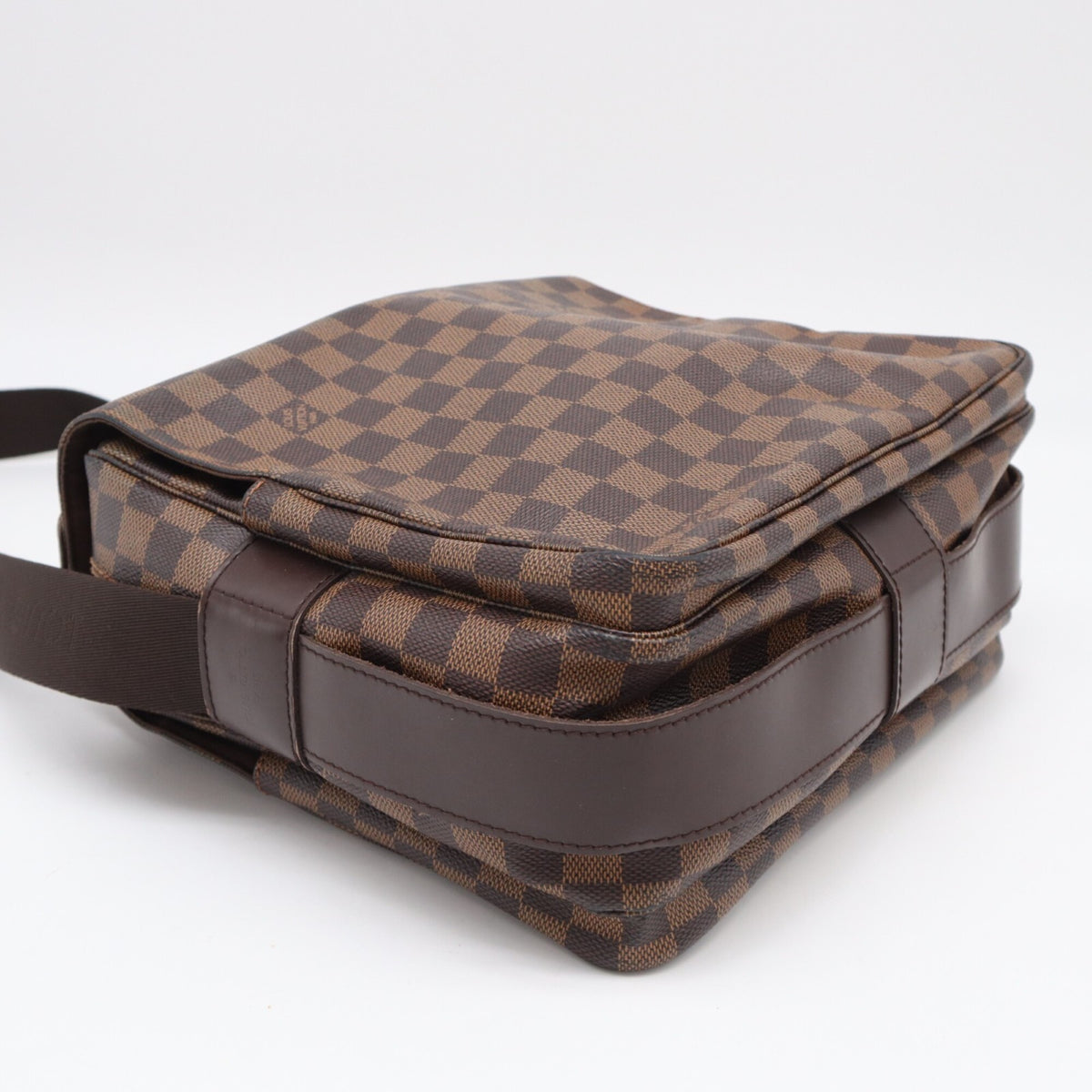 Louis Vuitton Beige Brown Damier Canvas Coated Canvas Leather Shoulder Bag (Pre-Owned)