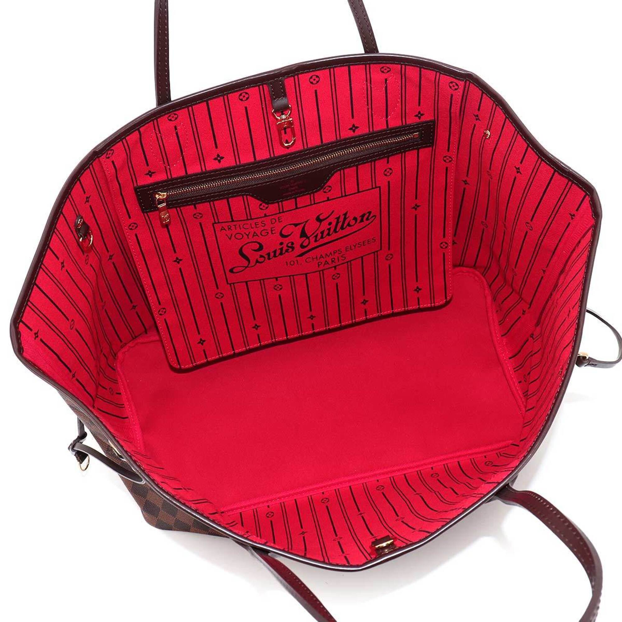 Louis Vuitton Cerise Ebene Damier Canvas Handbag Tote Bag (Pre-Owned)
