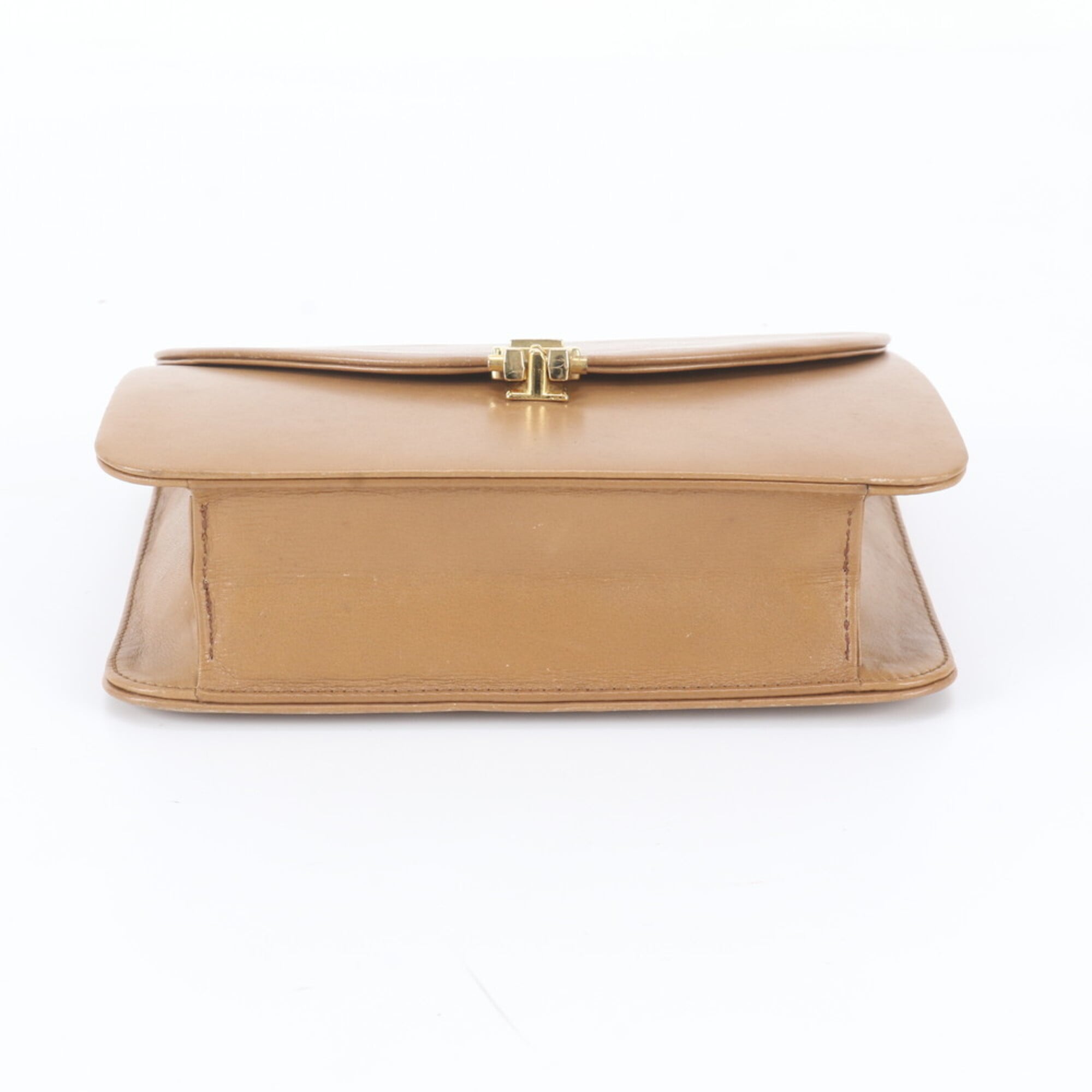 Christian Dior Beige Leather Shoulder Bag Tote Bag (Pre-Owned)