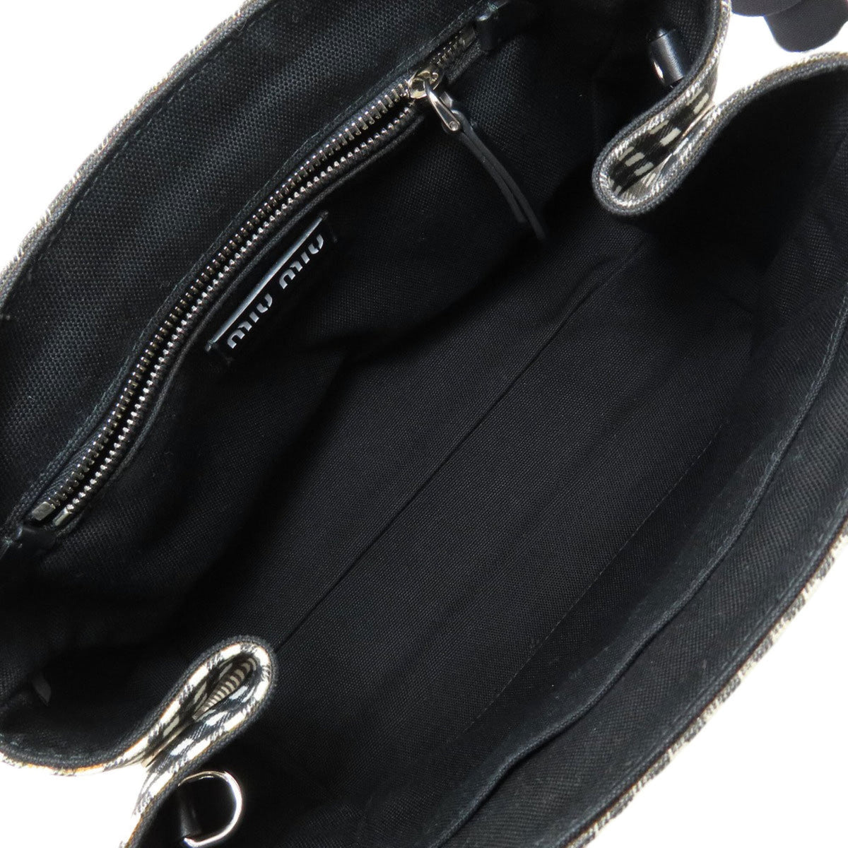 Miu Miu Black Canvas Handbag (Pre-Owned)