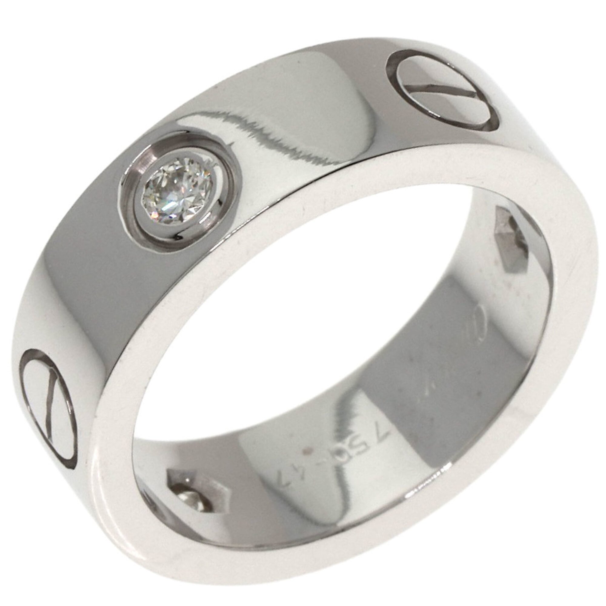 Cartier White Gold White Gold (18K) Band Ring (Pre-Owned)
