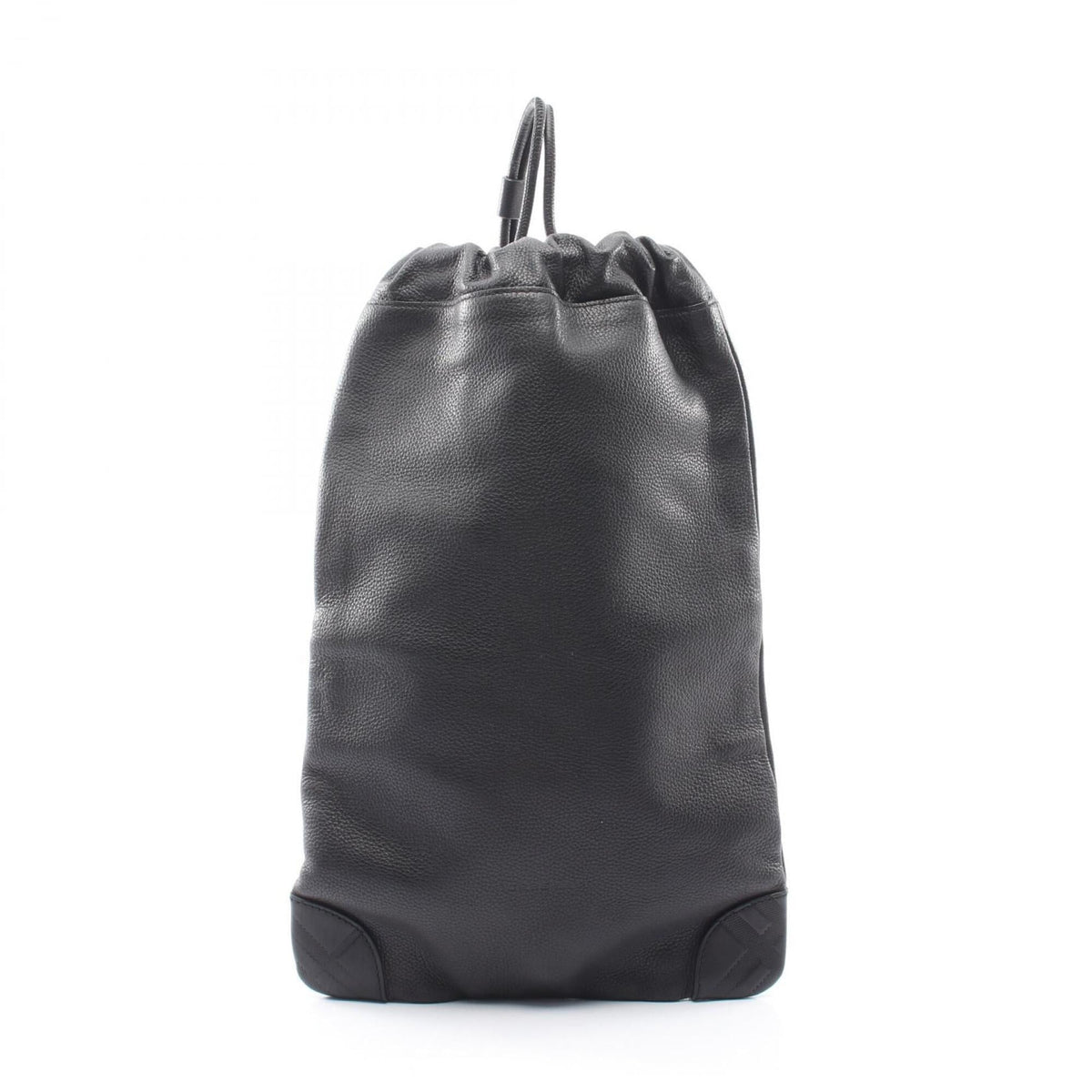 Burberry Black Leather Handbag Shoulder Bag (Pre-Owned)