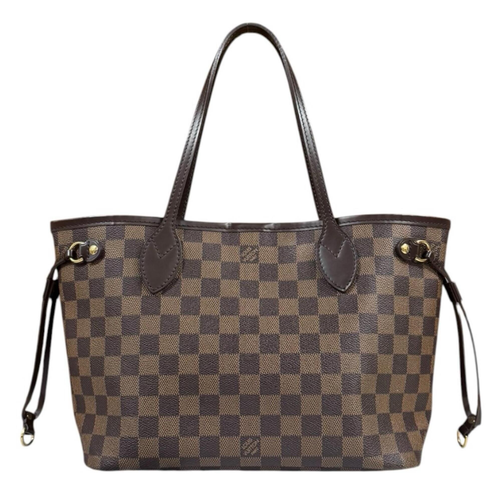 Louis Vuitton Brown Damier Canvas Pouch Tote Bag (Pre-Owned)