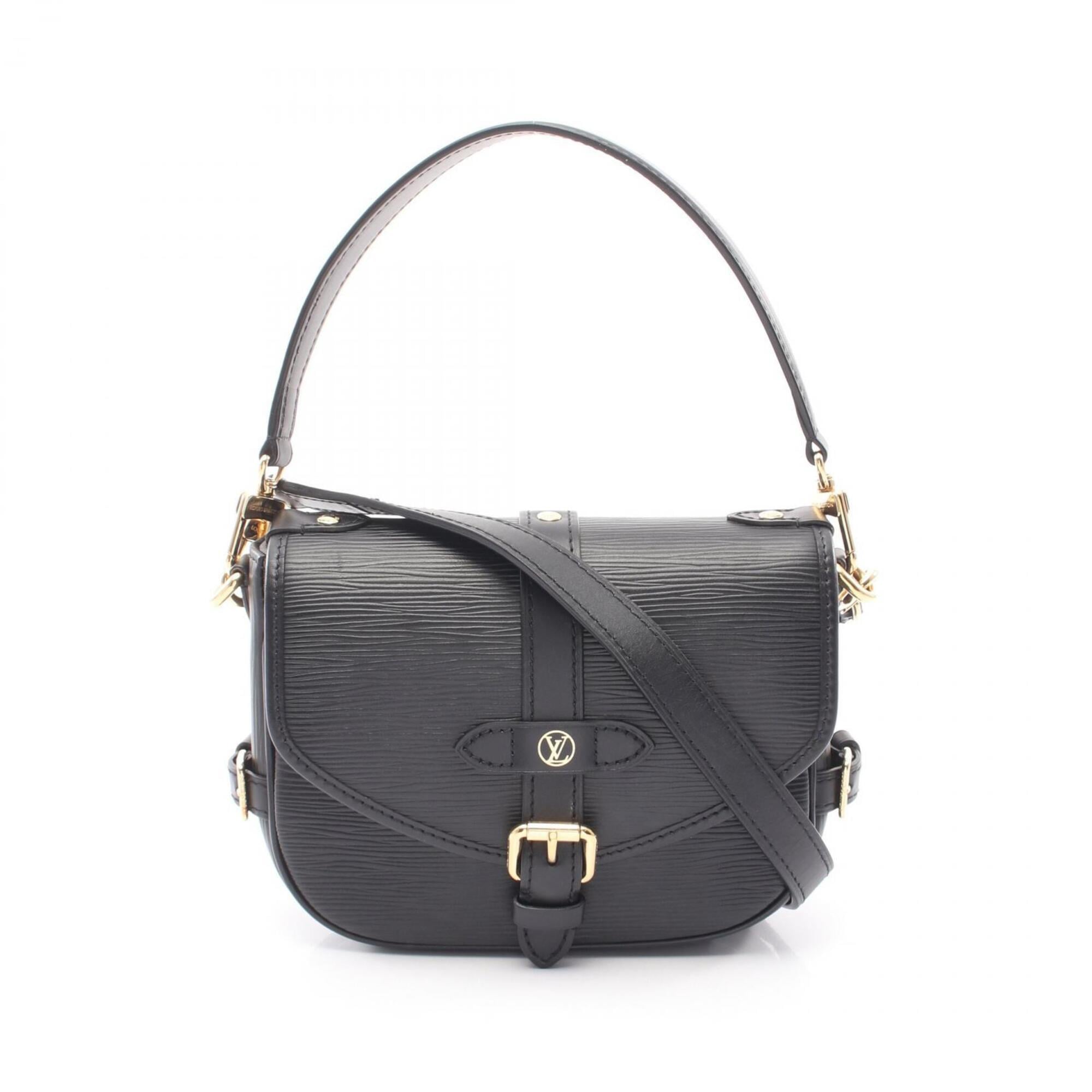 Louis Vuitton Black Noir Epi Leather Handbag (Pre-Owned)