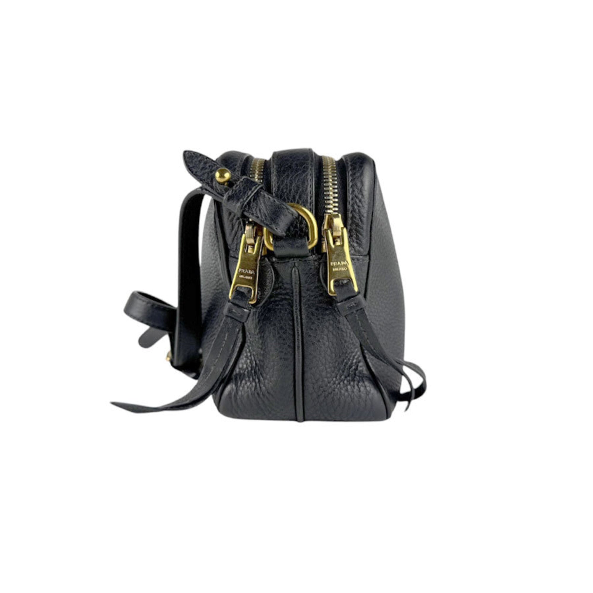 Prada Black Leather Shoulder Bag (Pre-Owned)