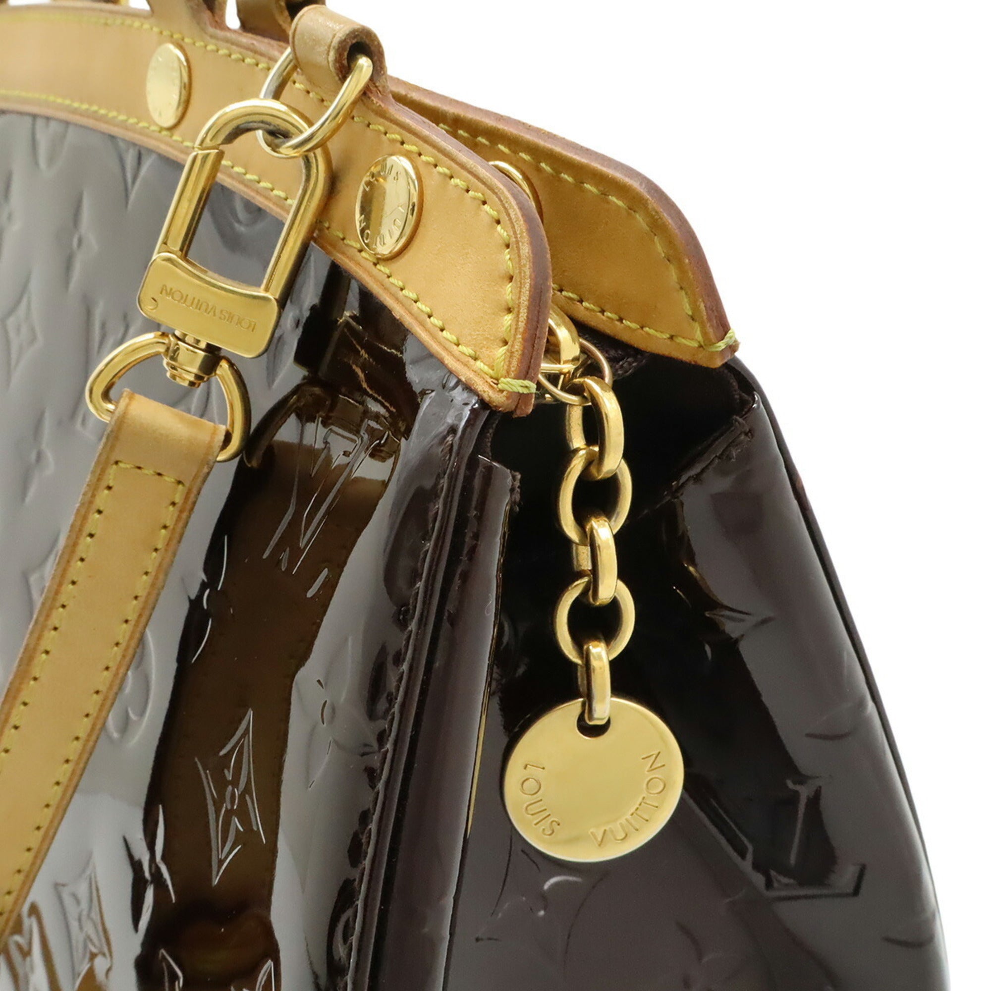 Louis Vuitton Amarante Monogram Vernis Handbag Shoulder Bag Tote Bag (Pre-Owned)