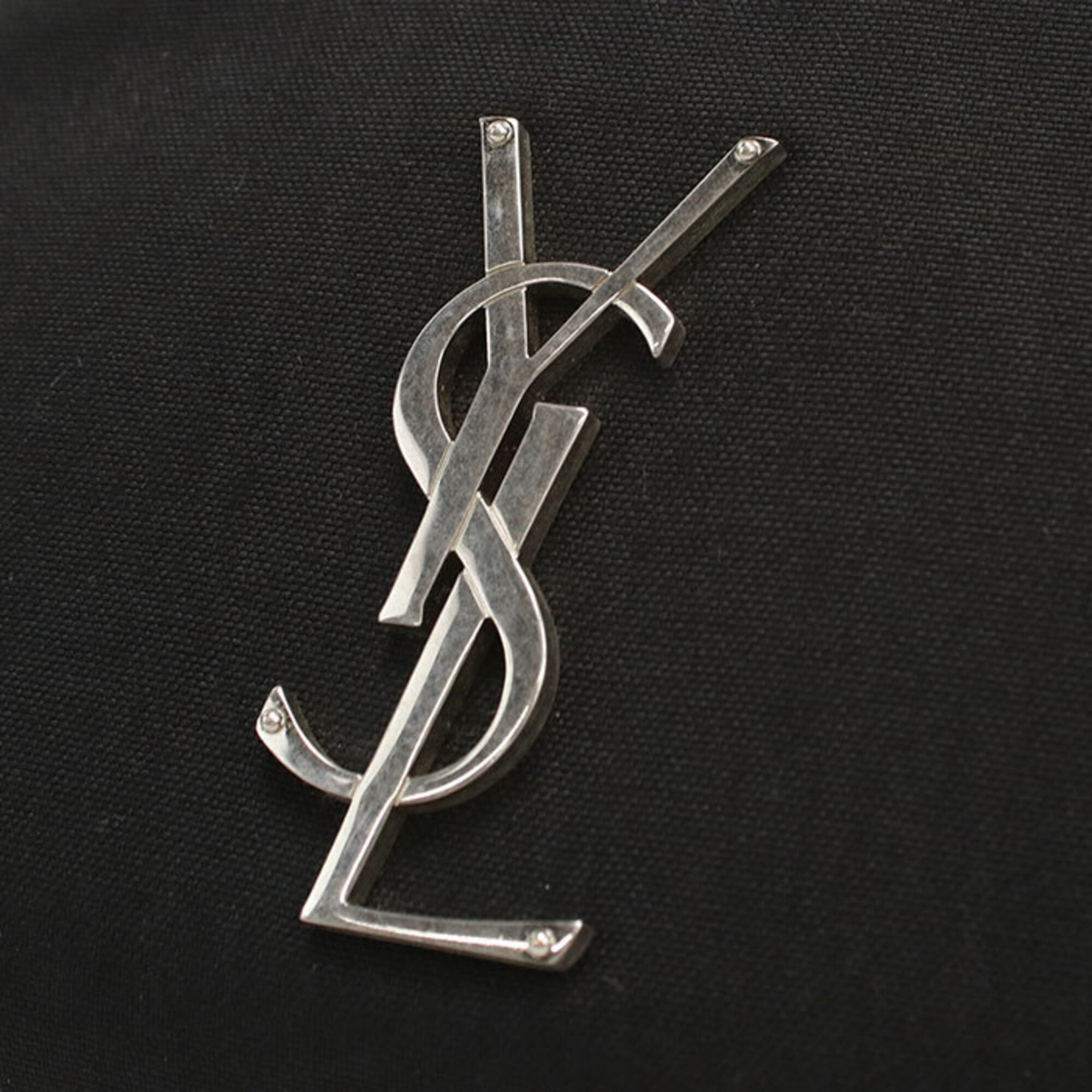 Saint Laurent Black Canvas Sling Bag (Pre-Owned)