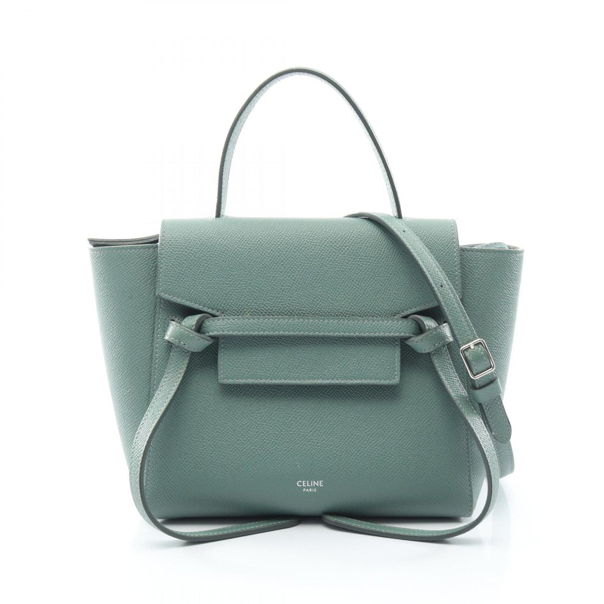 Celine Green Leather Handbag (Pre-Owned)
