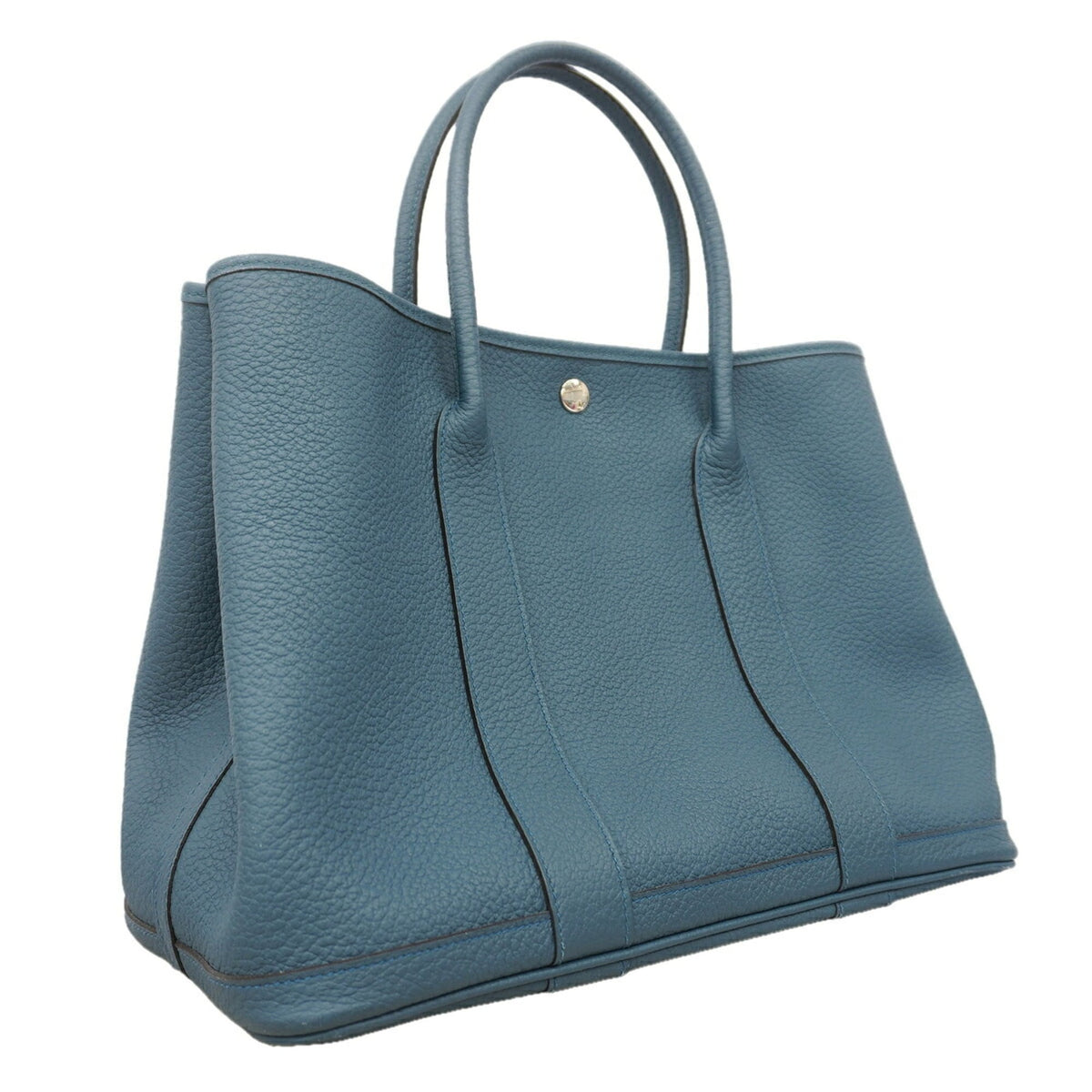 Hermes Blue Country Leather Tote Bag (Pre-Owned)