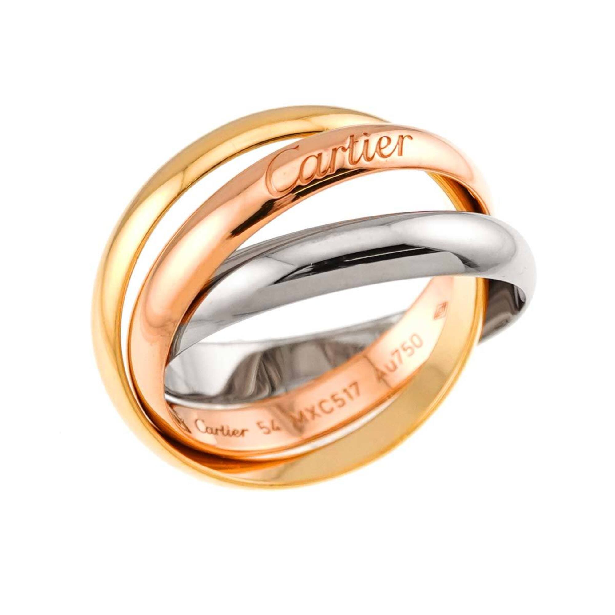 Cartier Yellow Gold (18K) Pink Gold (18K) White Gold (18K) Band Ring (Pre-Owned)