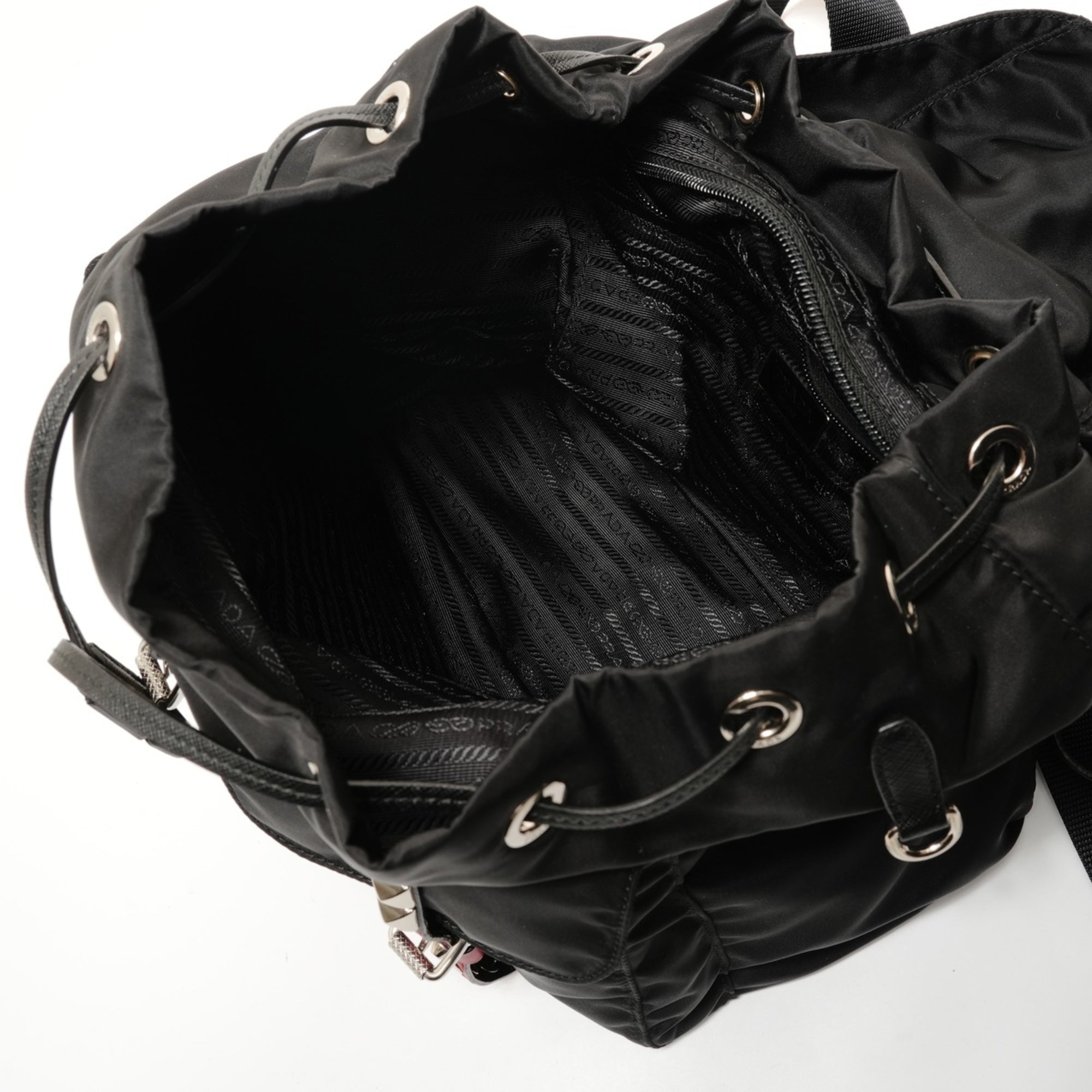 Prada Black Nylon Backpack (Pre-Owned)
