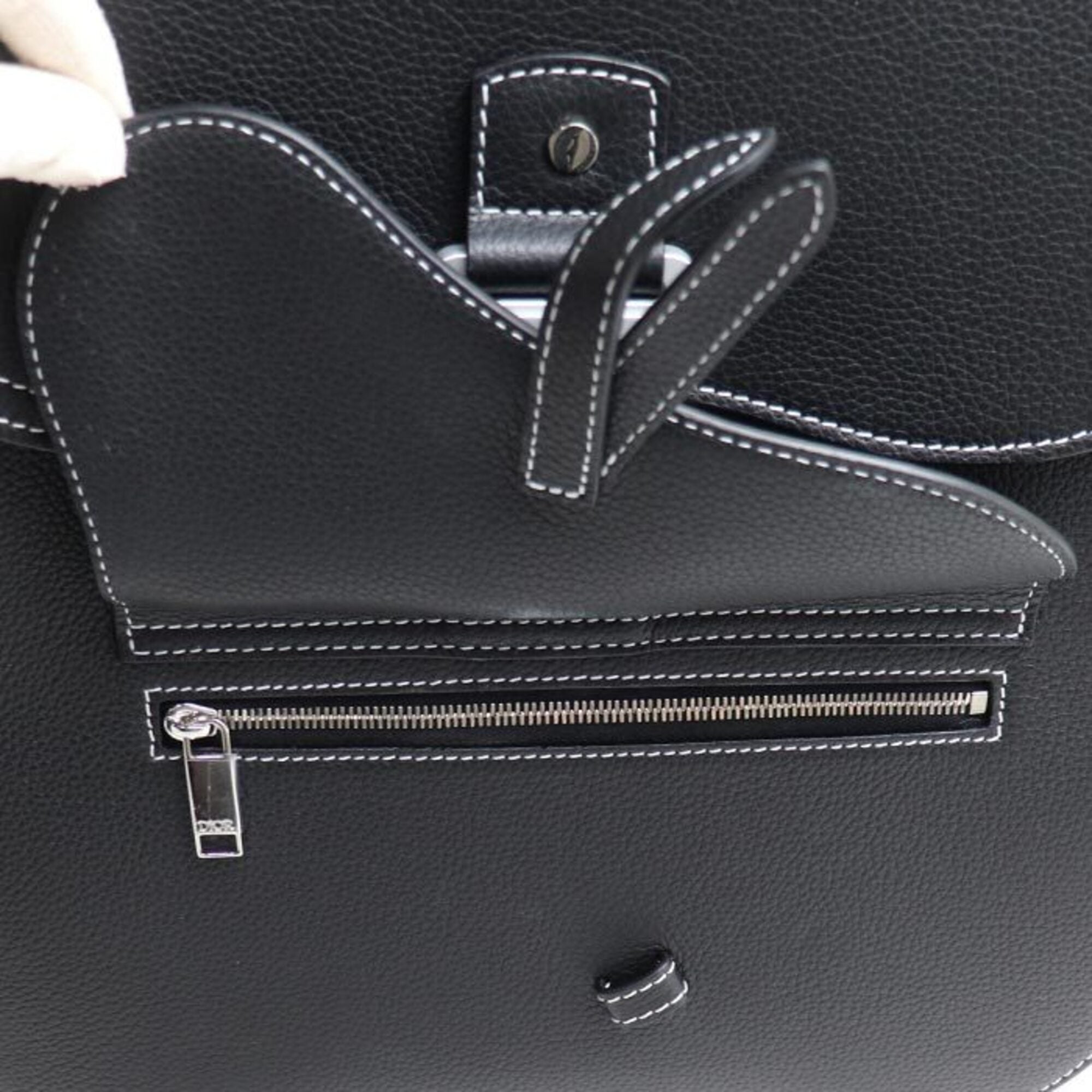 Christian Dior Black Leather Backpack (Pre-Owned)