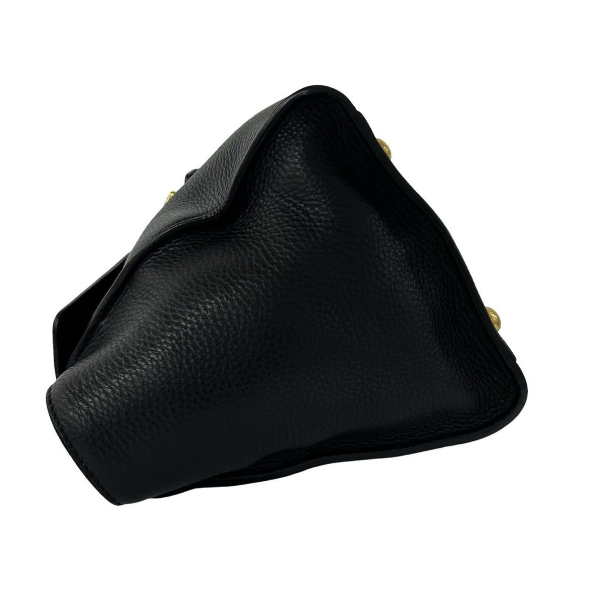 Prada Black Leather Boston Bag Handbag Shoulder Bag (Pre-Owned)