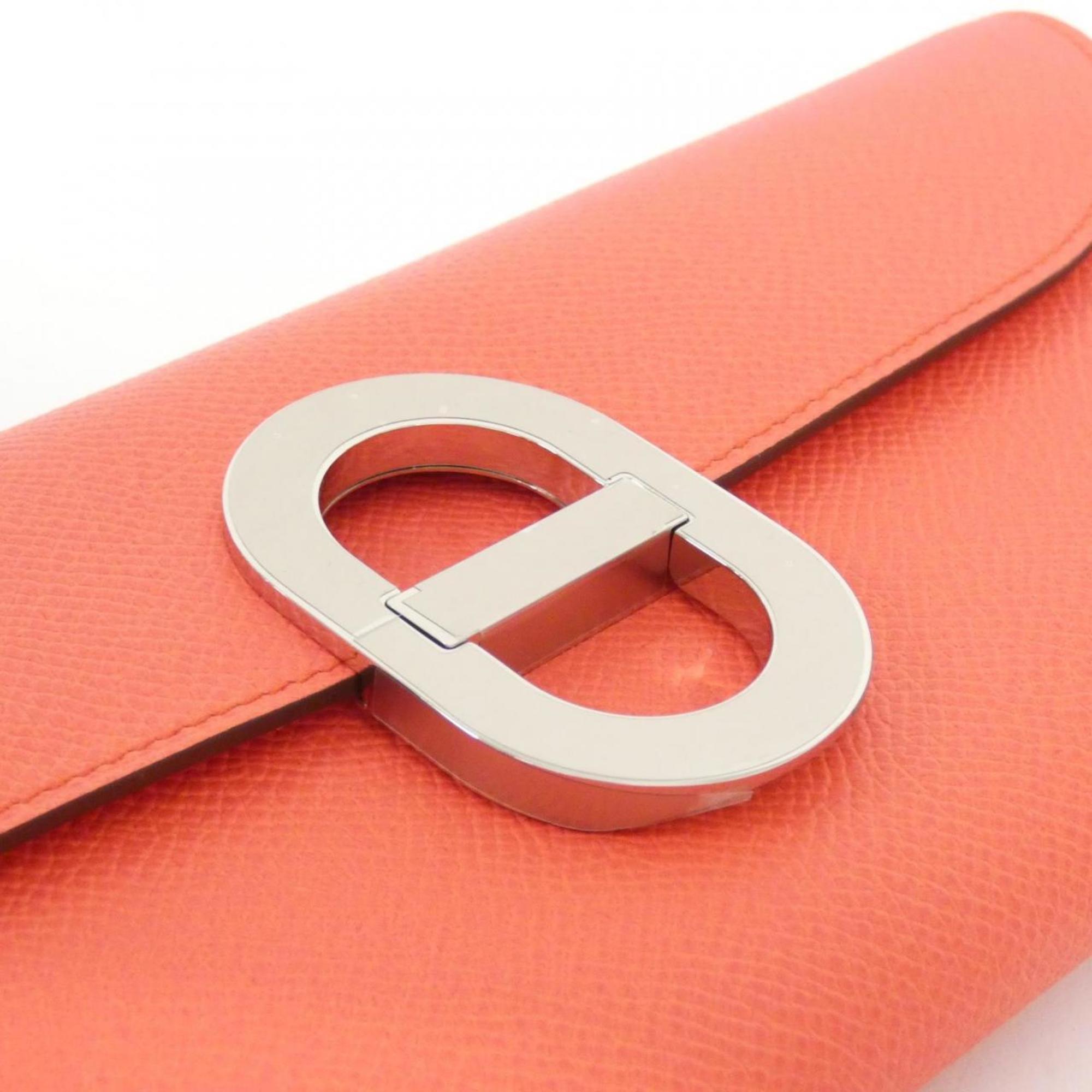 Hermes Pink Epsom Leather Chain/Shoulder Wallet (Pre-Owned)