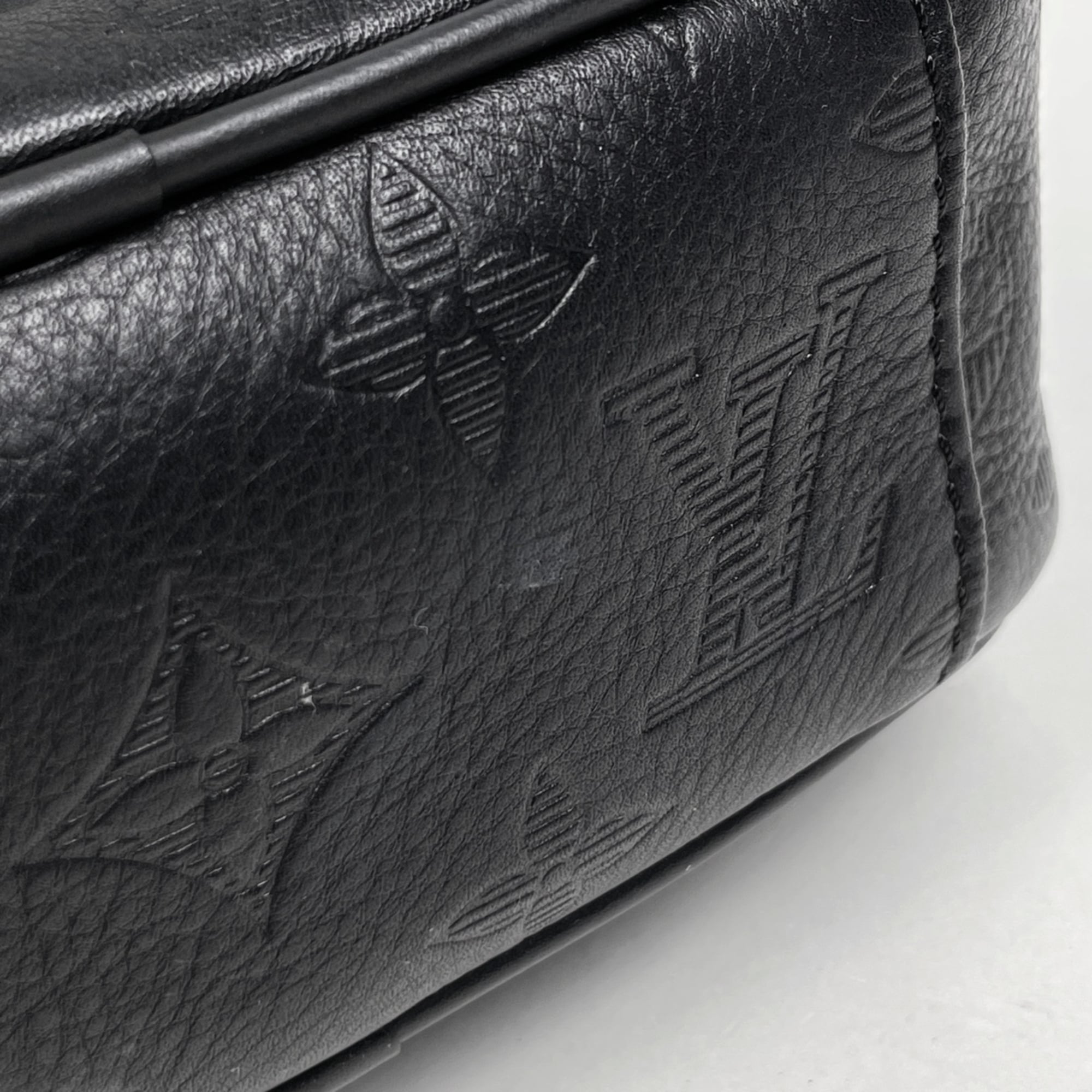 Louis Vuitton Black Monogram Noir Monogram Shadow Shoulder Bag (Pre-Owned)
