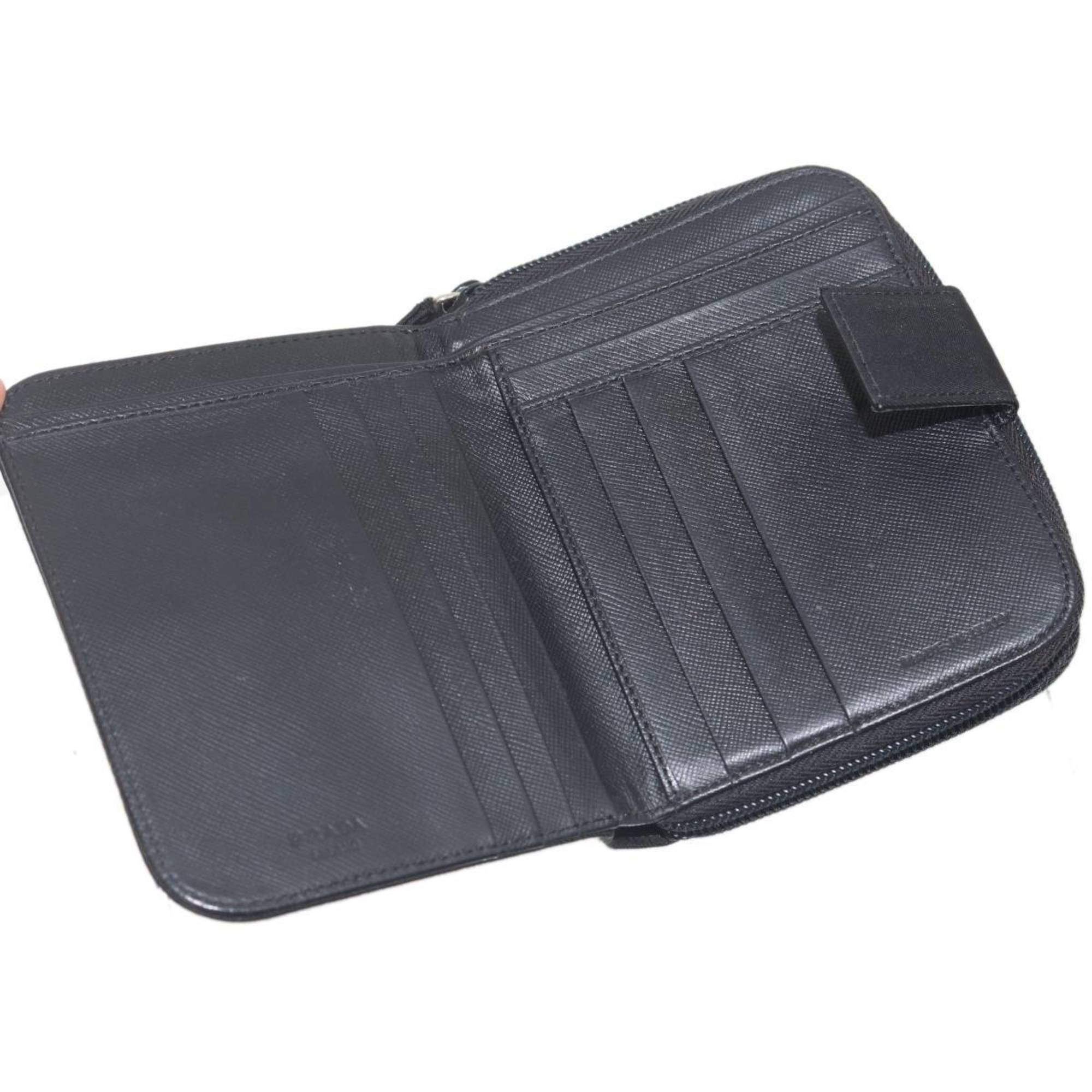 Prada Black Nylon Wallet (Bi-Fold) (Pre-Owned)