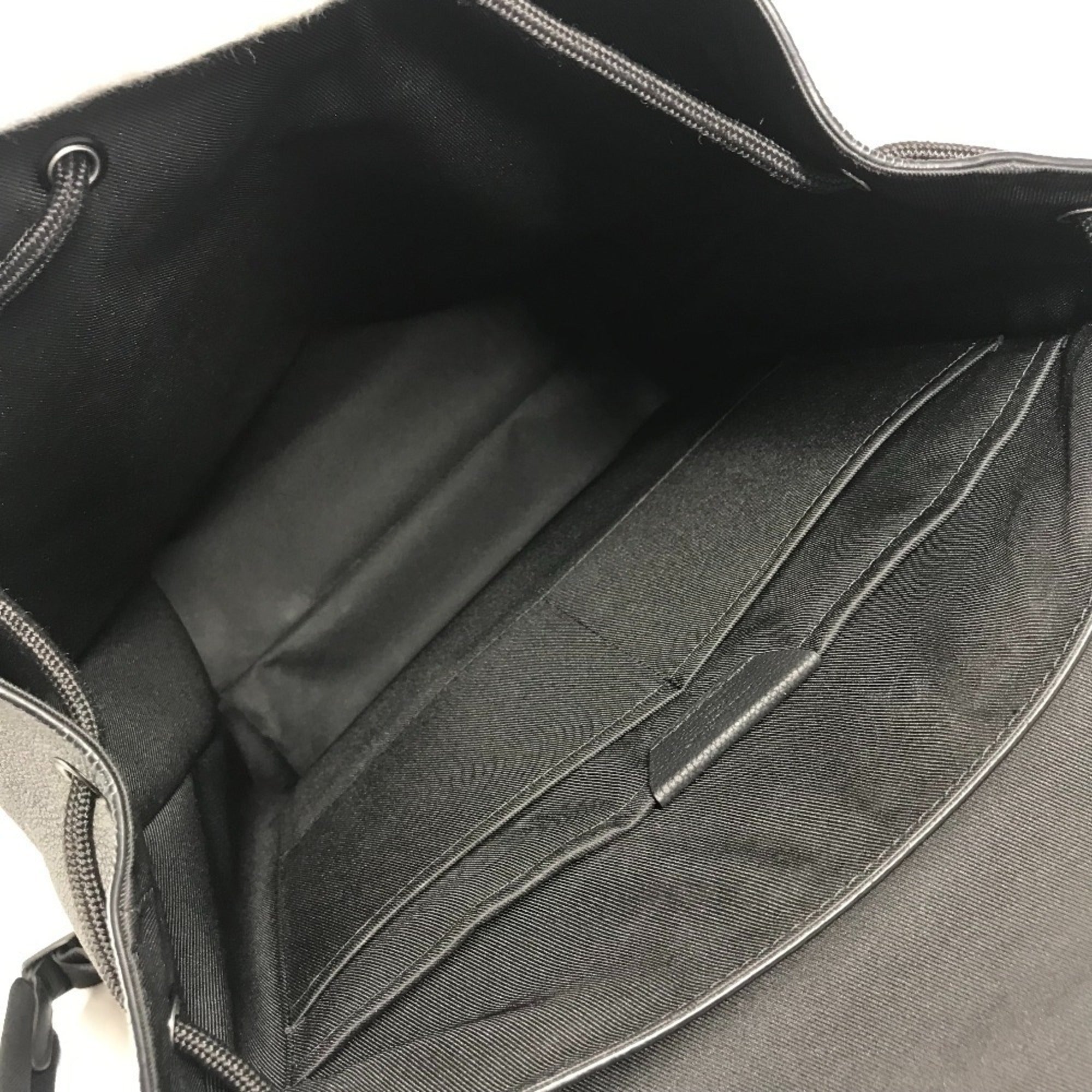 Louis Vuitton Black Noir Leather Backpack (Pre-Owned)