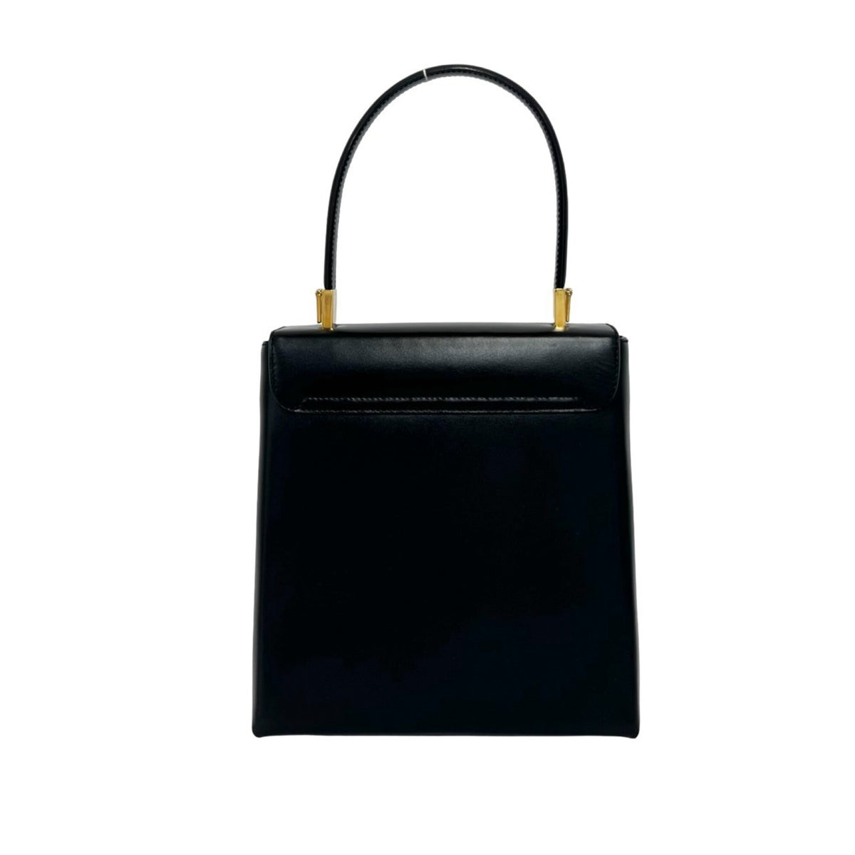 Salvatore Ferragamo Black Leather Handbag Shoulder Bag (Pre-Owned)