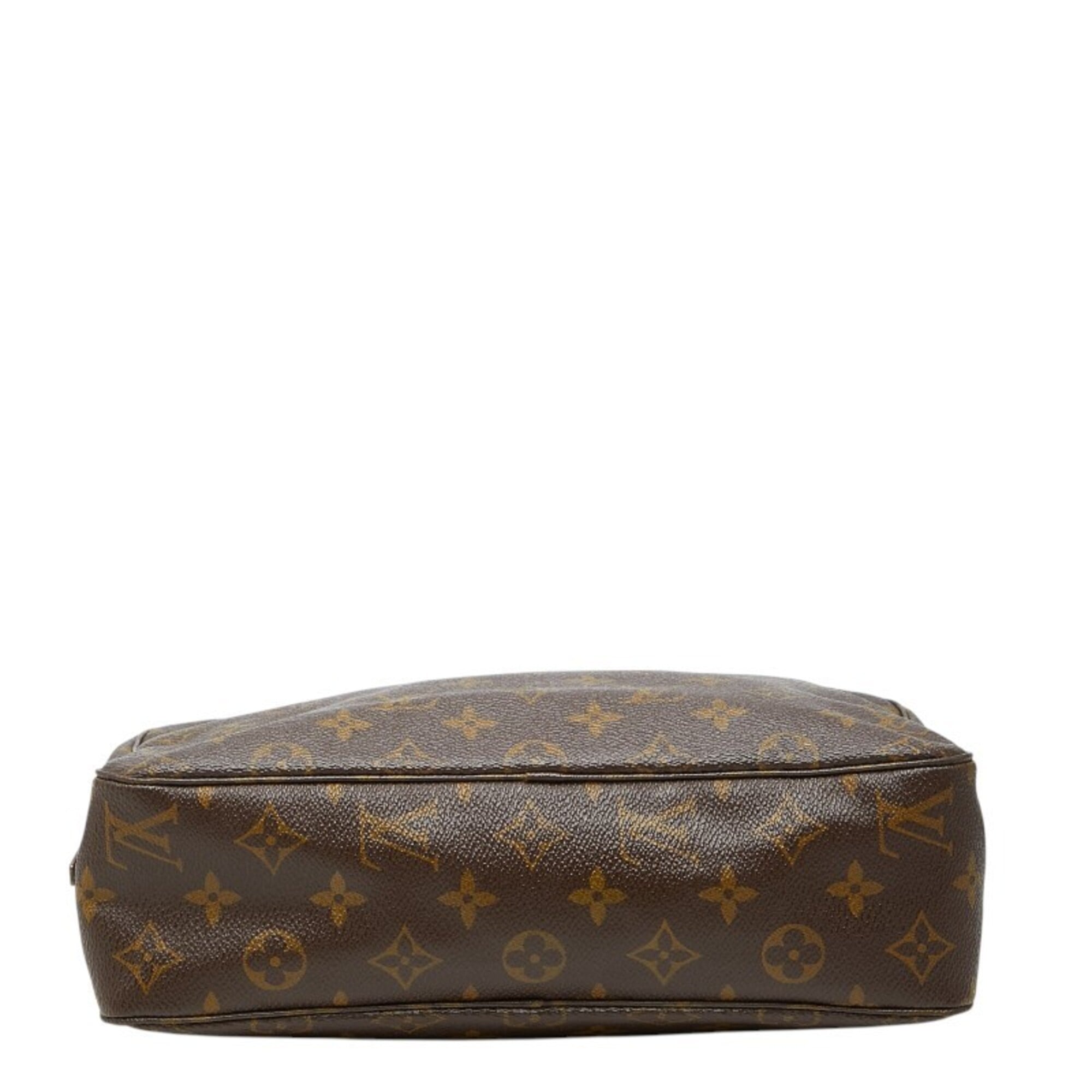 Louis Vuitton Brown Pvc Leather Clutch Bag (Pre-Owned)