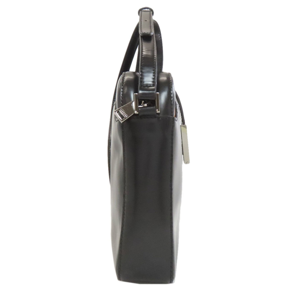 Versace Black Leather Shoulder Bag (Pre-Owned)