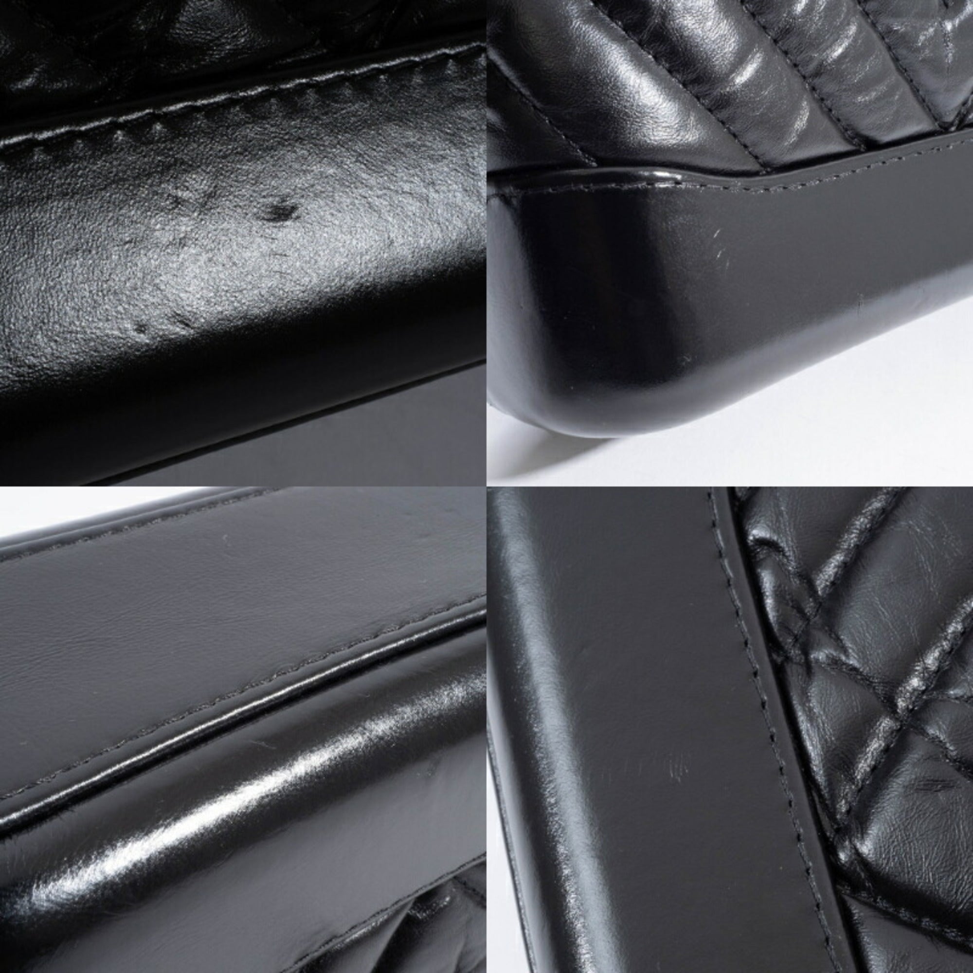 Chanel Gabriel Black Leather Shoulder Bag (Pre-Owned)